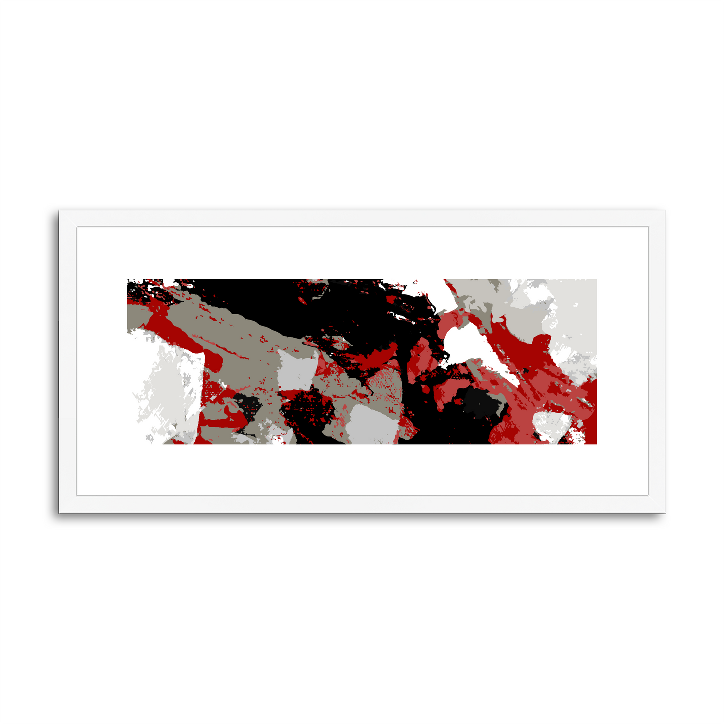 Framed Graphic Art Print, White Mat - 12x24 inches | FP-1190-7688