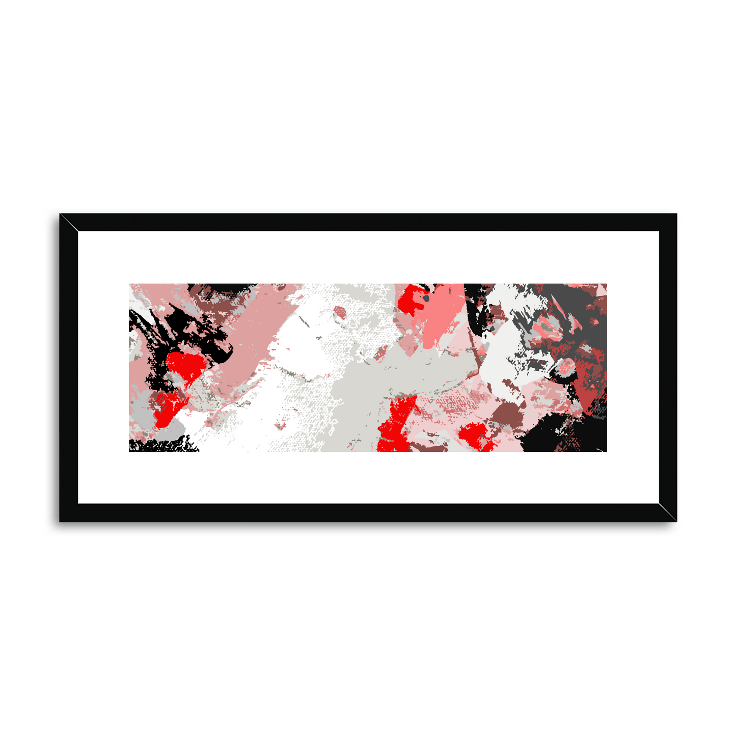 Framed Graphic Art Print, White Mat - 12x24 inches | FP-1190-7689