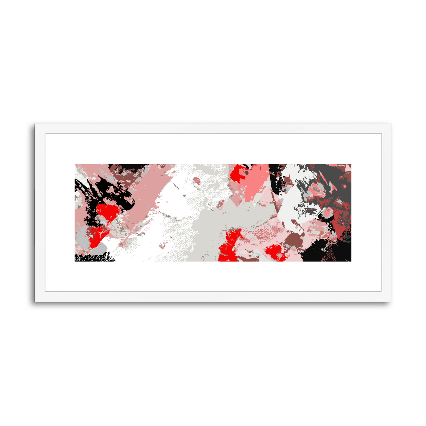 Framed Graphic Art Print, White Mat - 12x24 inches | FP-1190-7689