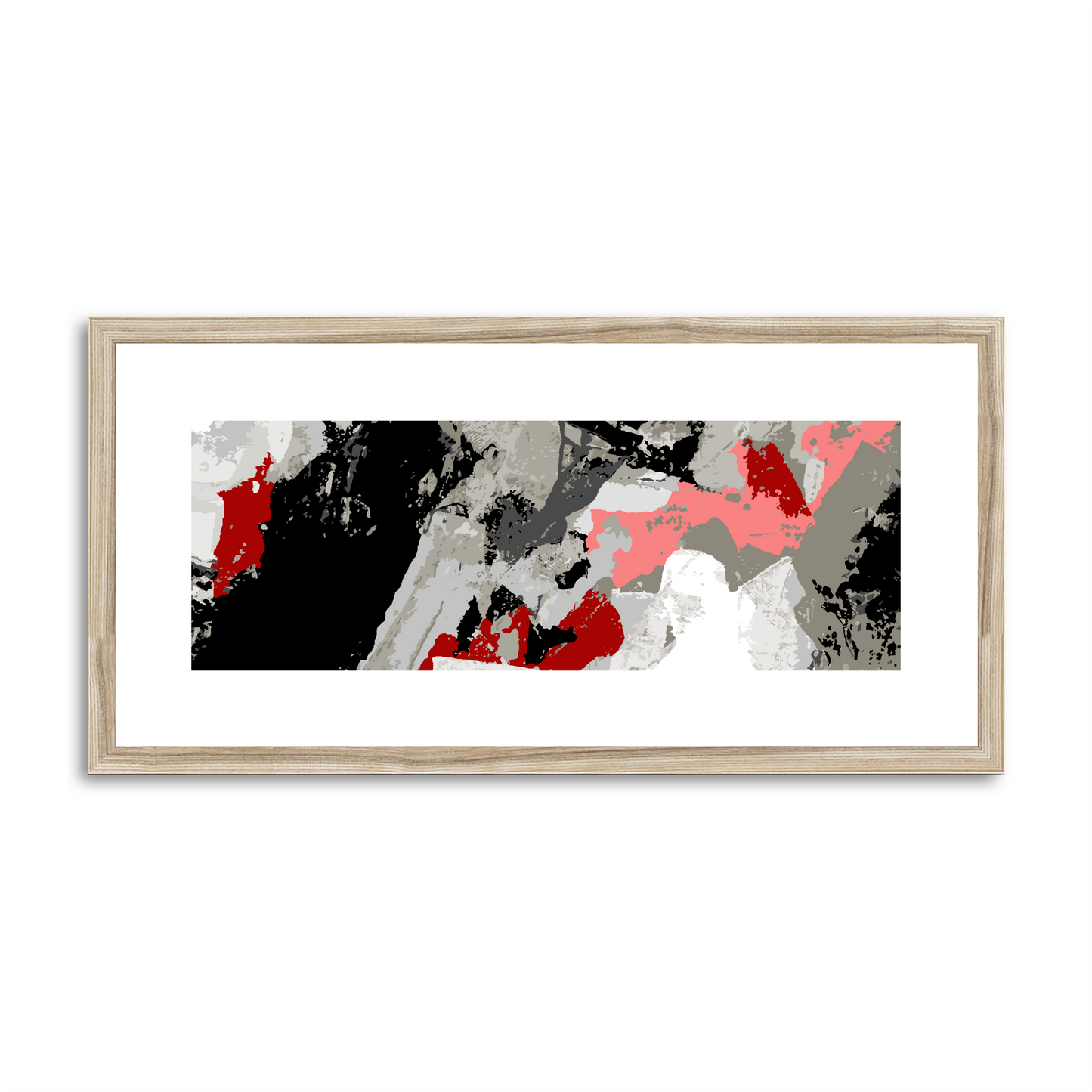 Framed Graphic Art Print, White Mat - 12x24 inches | FP-1190-7690