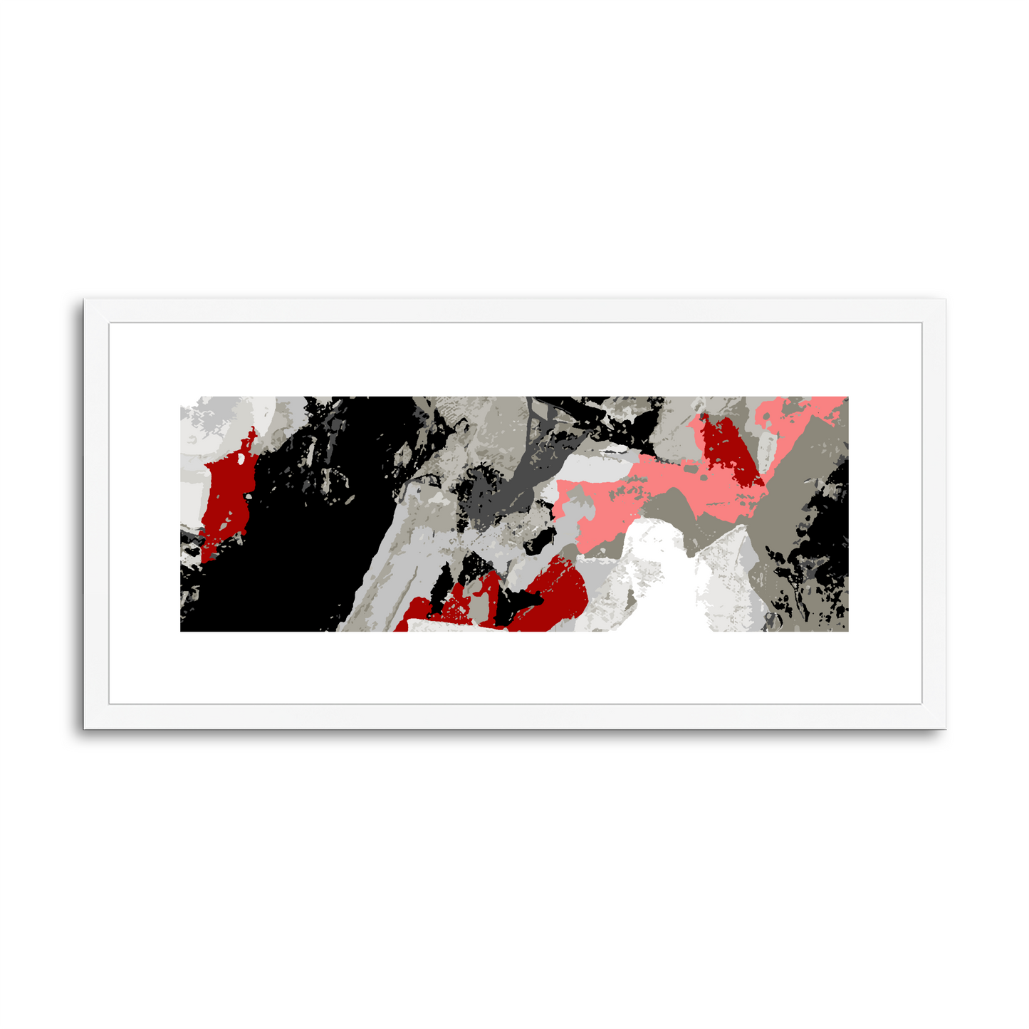 Framed Graphic Art Print, White Mat - 12x24 inches | FP-1190-7690