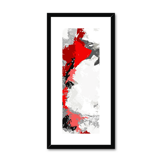 Framed Graphic Art Print, White Mat - 12x24 inches | FP-1190-7691