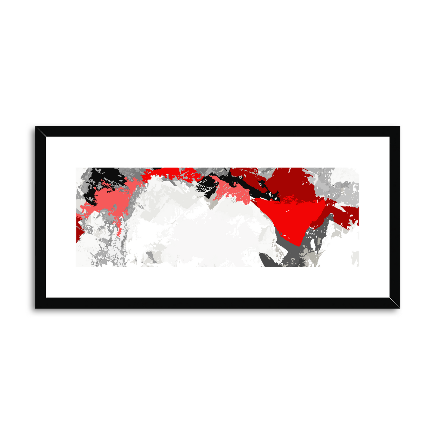 Framed Graphic Art Print, White Mat - 12x24 inches | FP-1190-7691