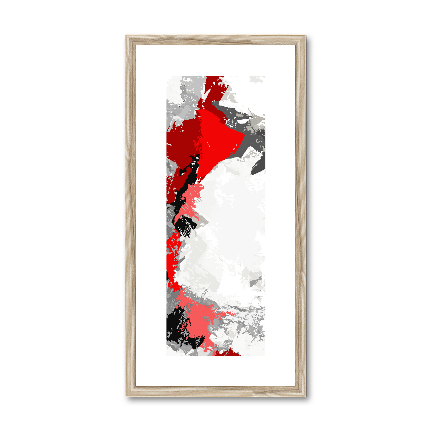 Framed Graphic Art Print, White Mat - 12x24 inches | FP-1190-7691