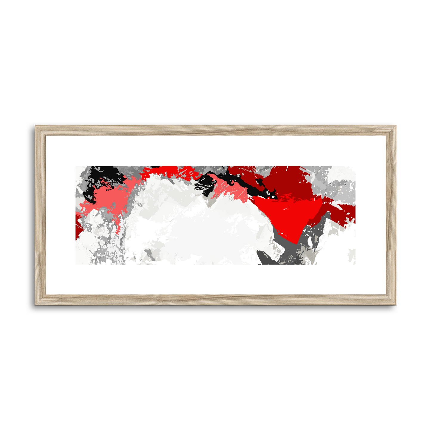 Framed Graphic Art Print, White Mat - 12x24 inches | FP-1190-7691