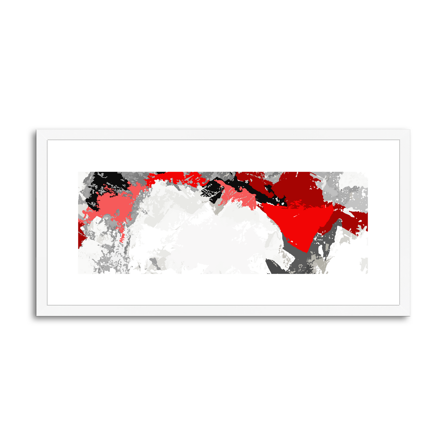 Framed Graphic Art Print, White Mat - 12x24 inches | FP-1190-7691