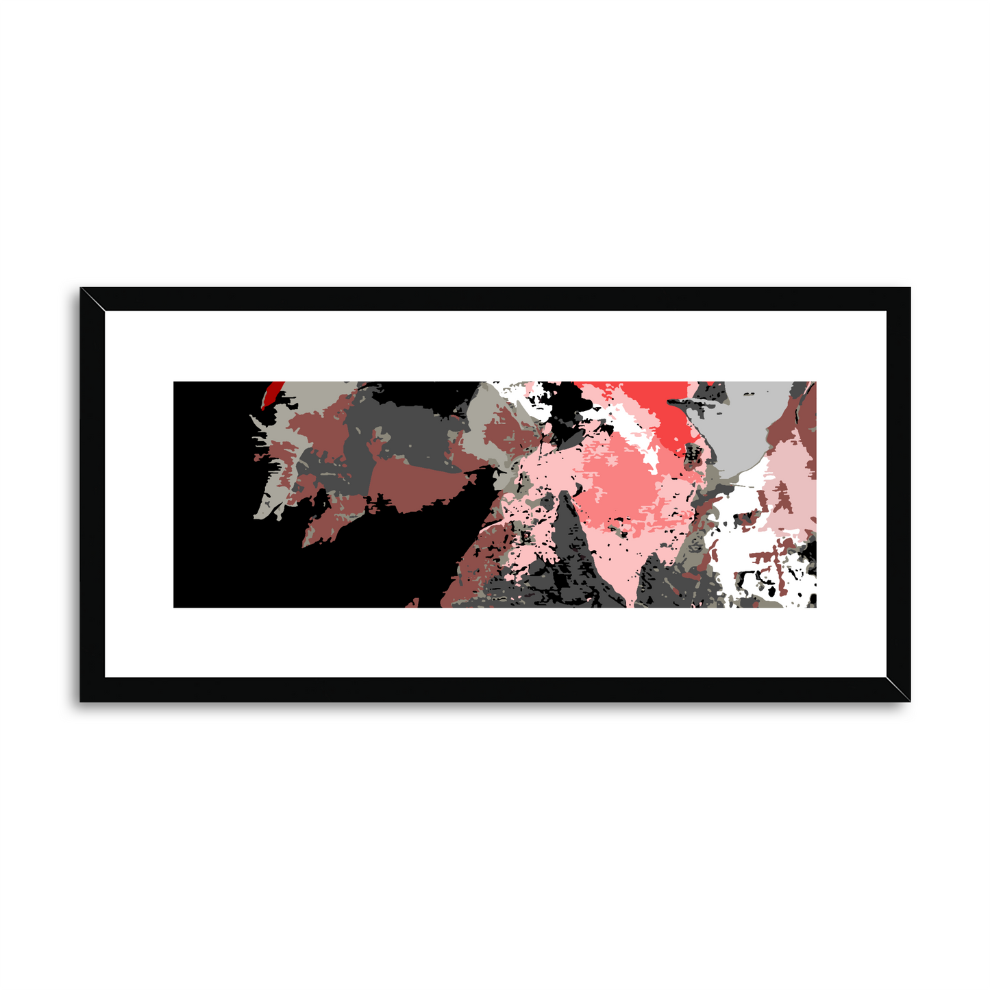 Framed Graphic Art Print, White Mat - 12x24 inches | FP-1190-7692
