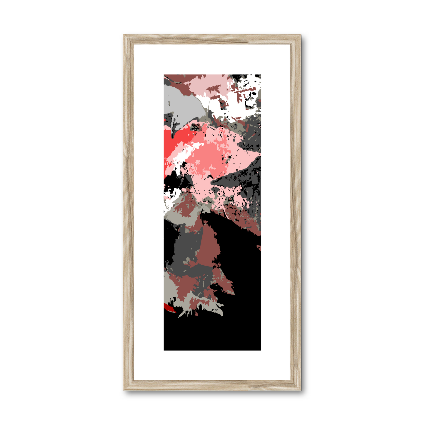 Framed Graphic Art Print, White Mat - 12x24 inches | FP-1190-7692