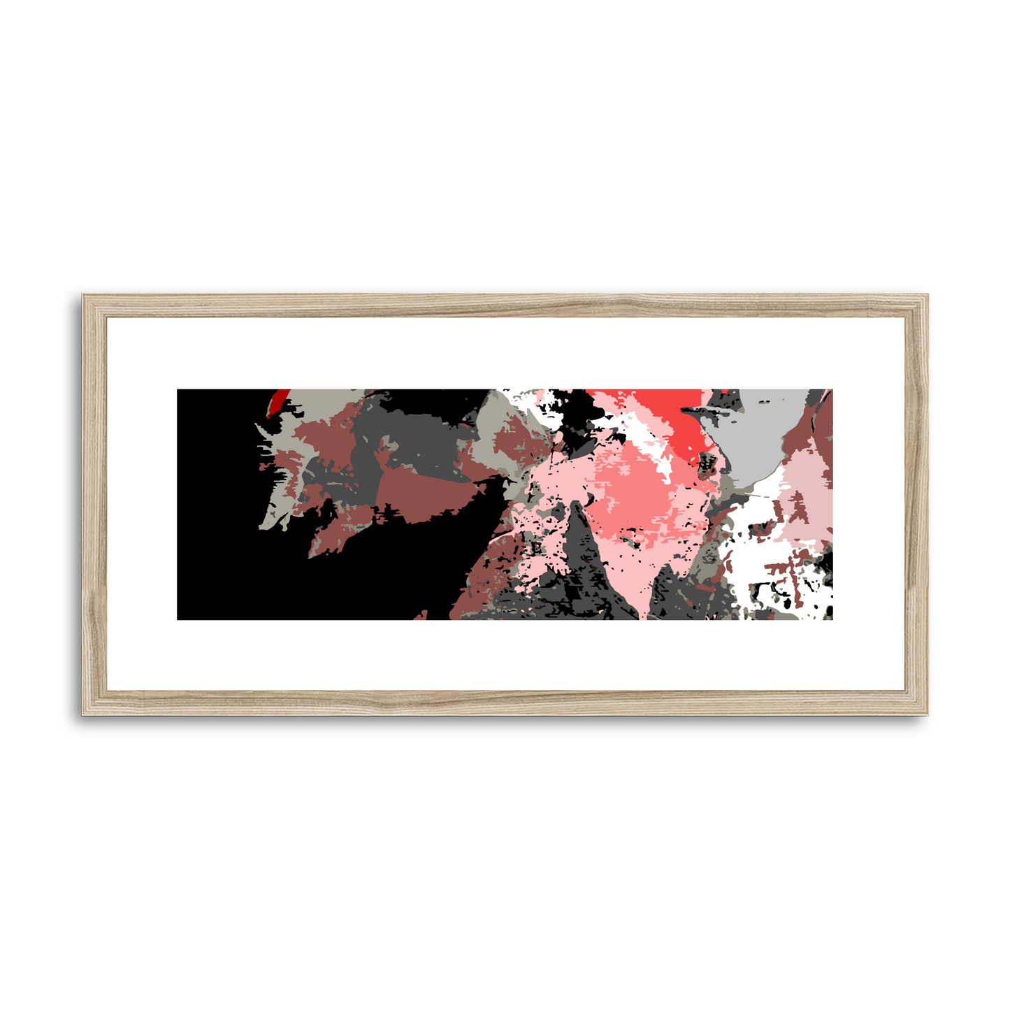 Framed Graphic Art Print, White Mat - 12x24 inches | FP-1190-7692