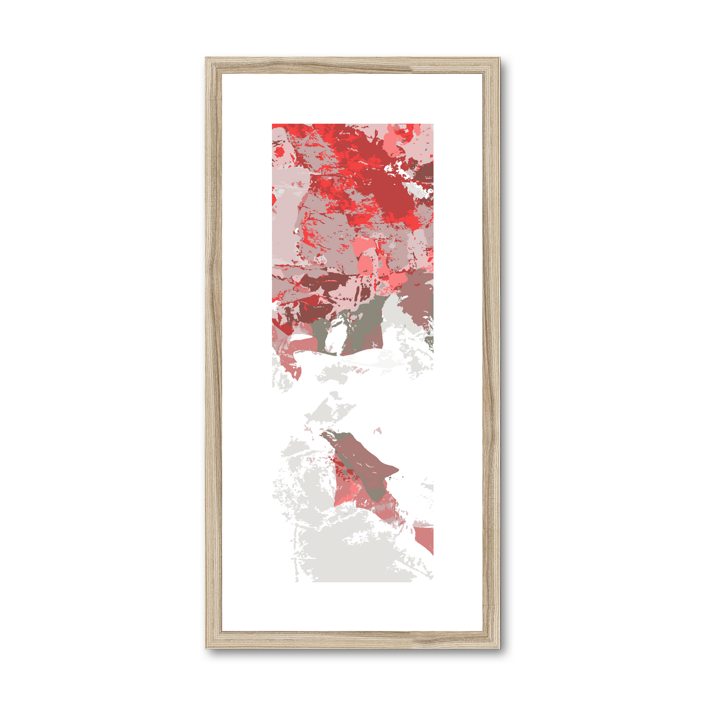 Framed Graphic Art Print, White Mat - 12x24 inches | FP-1190-7693
