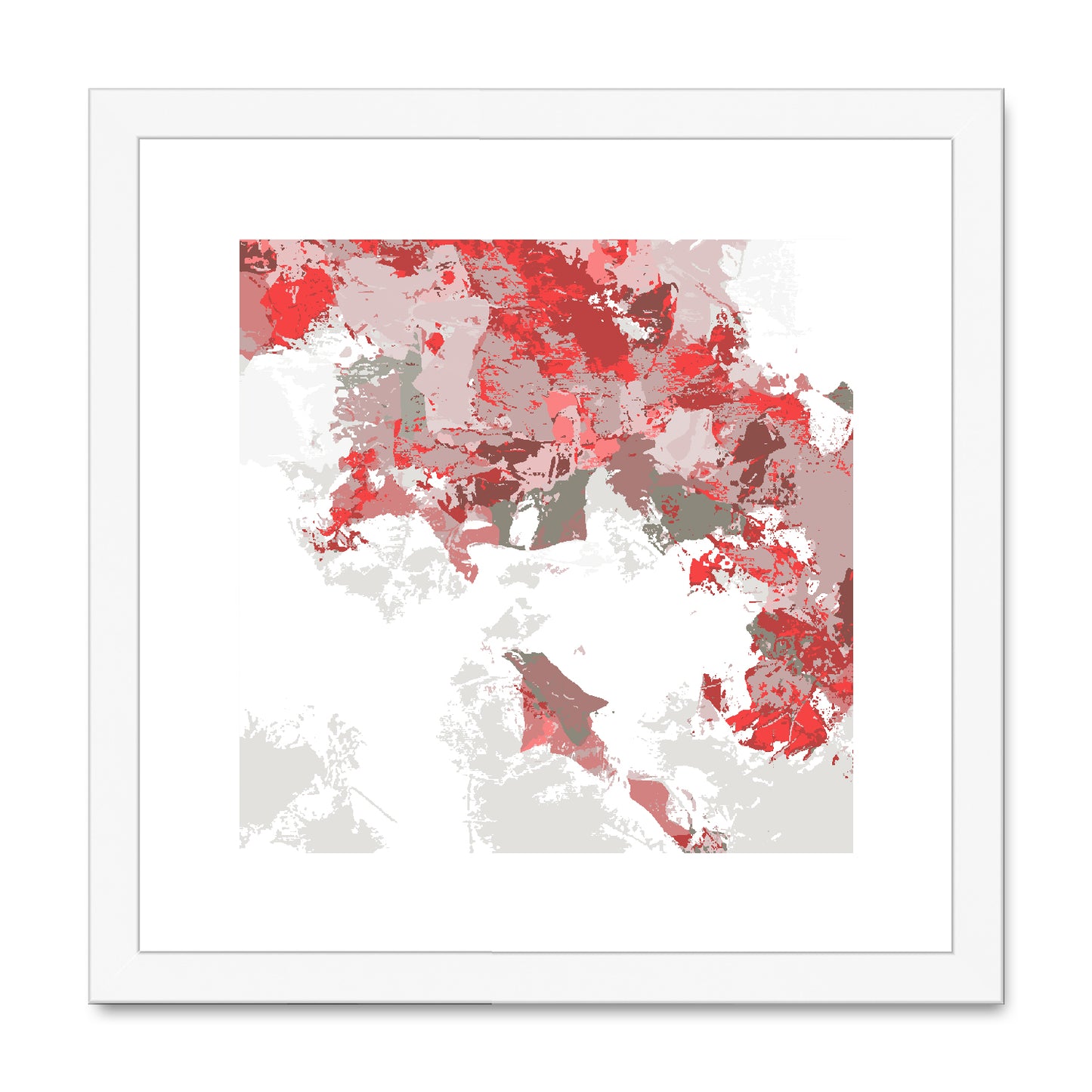 Framed Graphic Art Print, White Mat - 8x8 12x12 16x16 20x20 24x24 28x28 inches | FPS-1190-7693