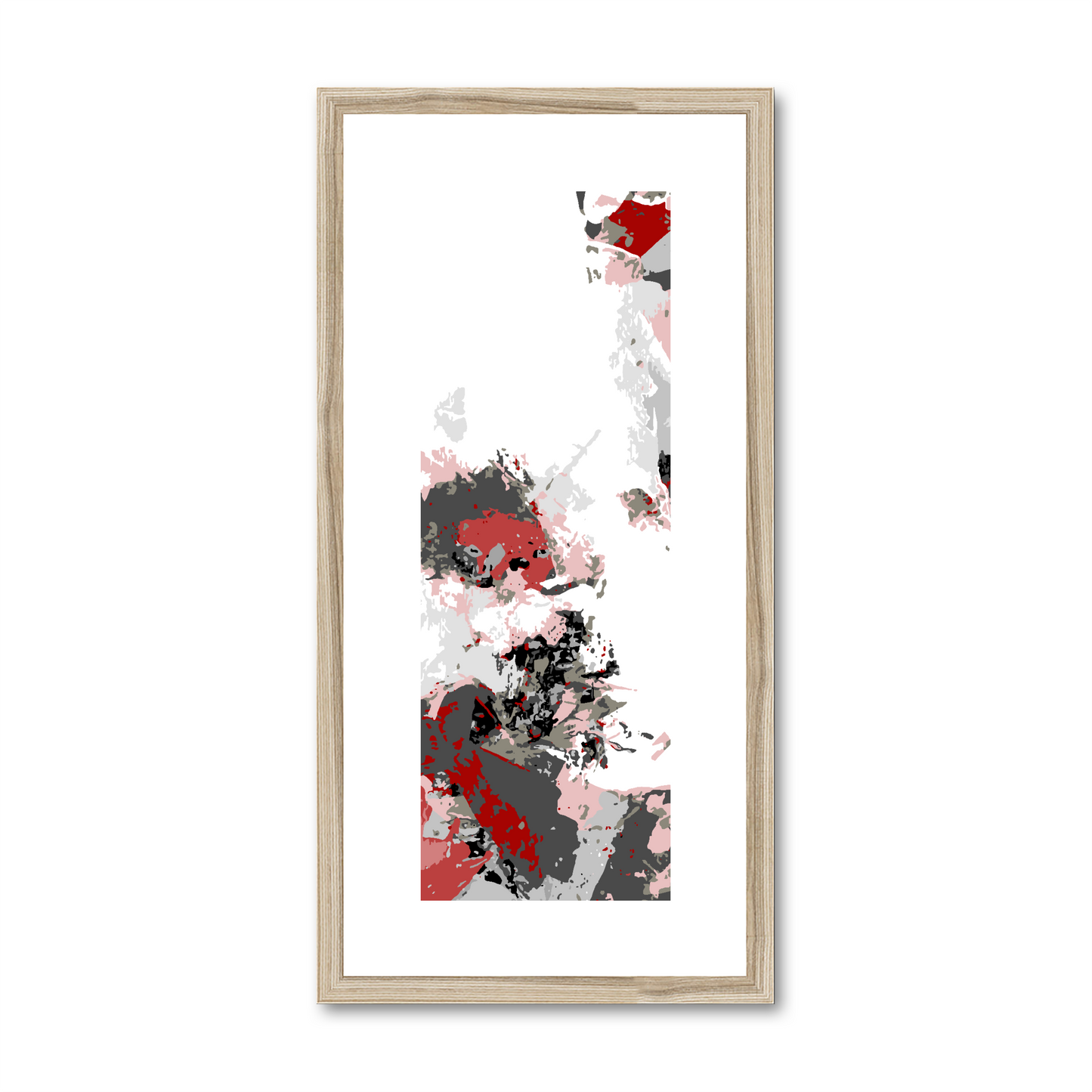 Framed Graphic Art Print, White Mat - 12x24 inches | FP-1190-7694