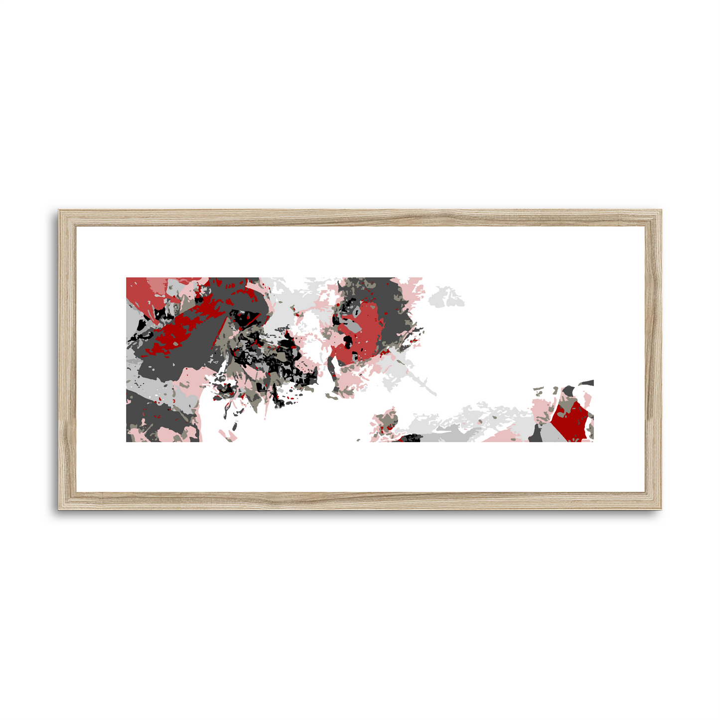 Framed Graphic Art Print, White Mat - 12x24 inches | FP-1190-7694