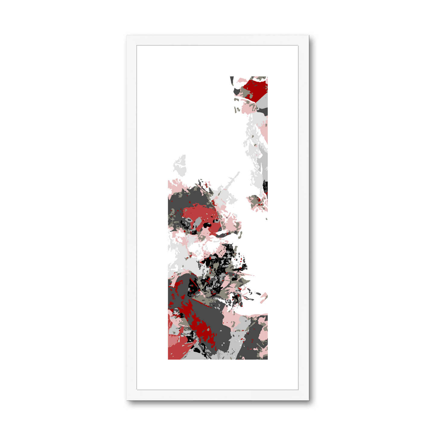 Framed Graphic Art Print, White Mat - 12x24 inches | FP-1190-7694