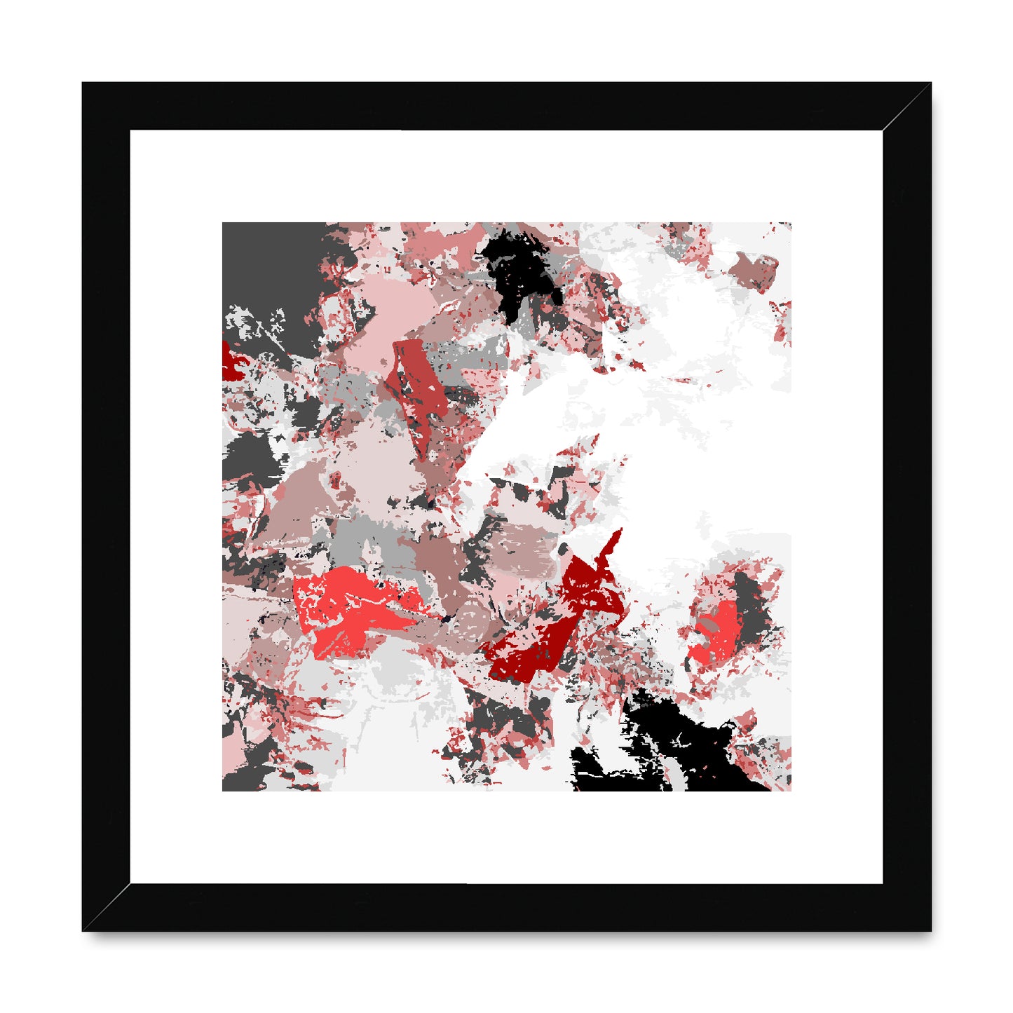Framed Graphic Art Print, White Mat - 8x8 12x12 16x16 20x20 24x24 28x28 inches | FPS-1190-7695