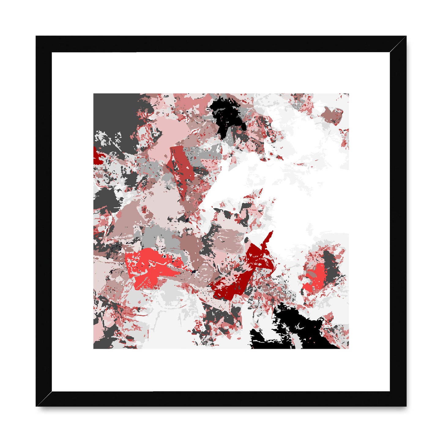Framed Graphic Art Print, White Mat - 8x8 12x12 16x16 20x20 24x24 28x28 inches | FPS-1190-7695