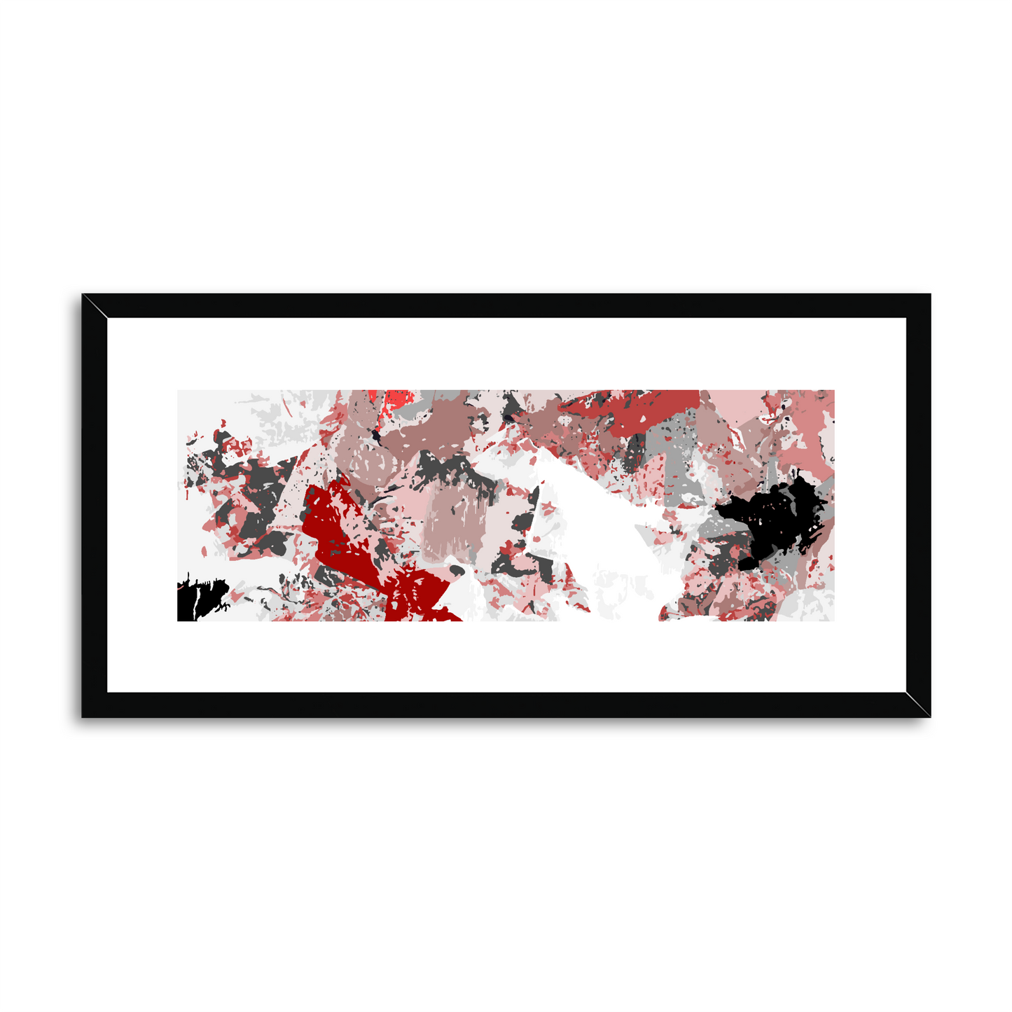 Framed Graphic Art Print, White Mat - 12x24 inches | FP-1190-7695