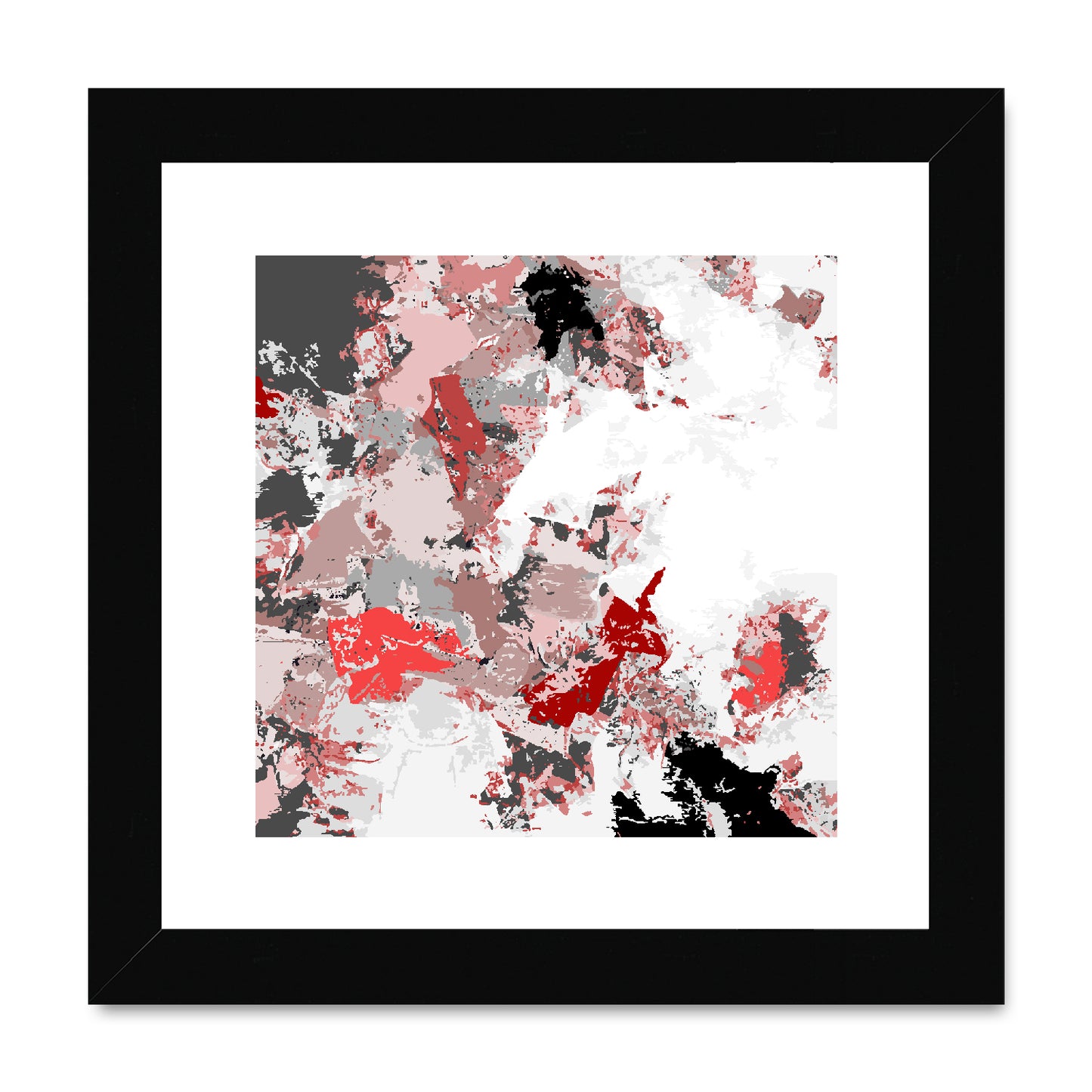 Framed Graphic Art Print, White Mat - 8x8 12x12 16x16 20x20 24x24 28x28 inches | FPS-1190-7695