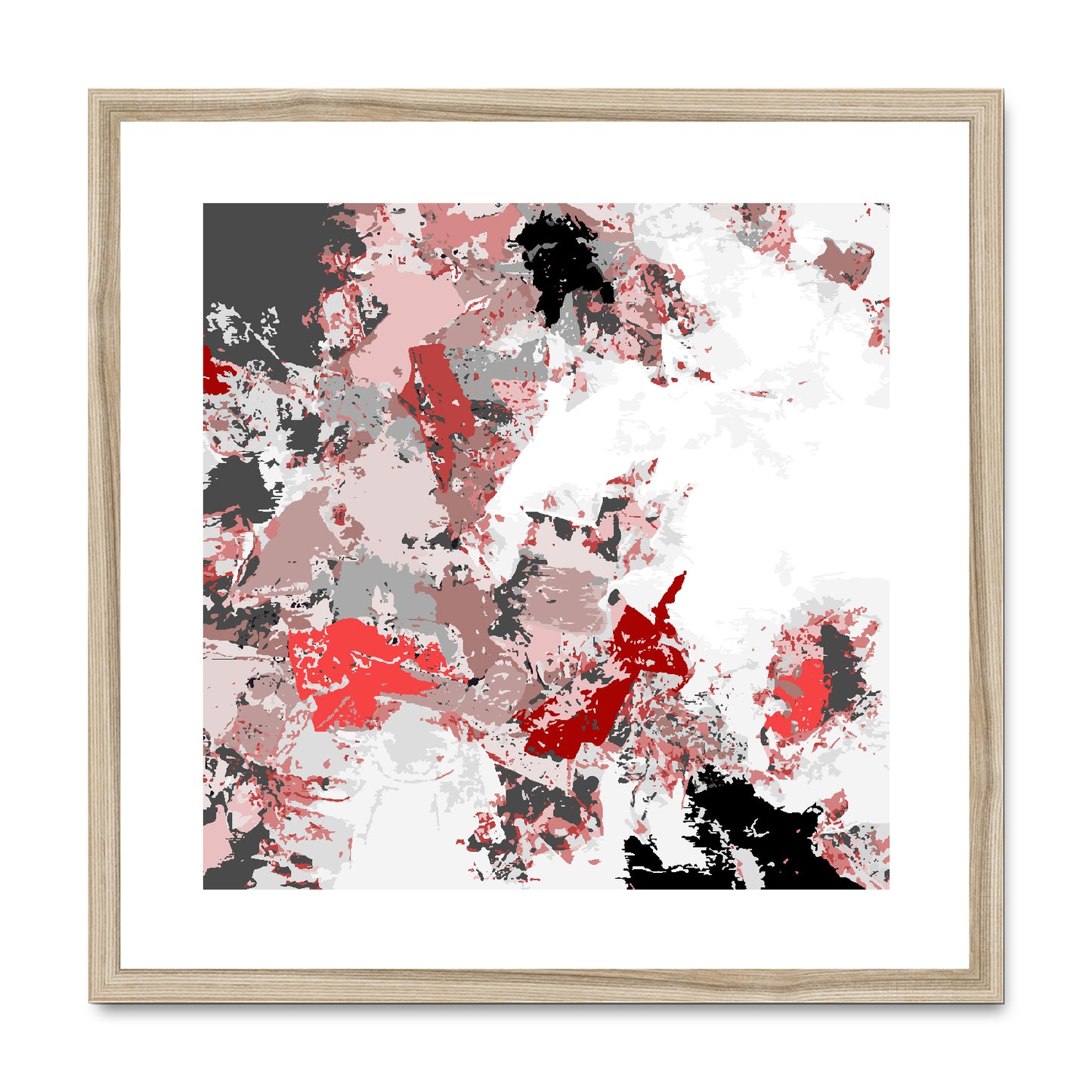 Framed Graphic Art Print, White Mat - 8x8 12x12 16x16 20x20 24x24 28x28 inches | FPS-1190-7695