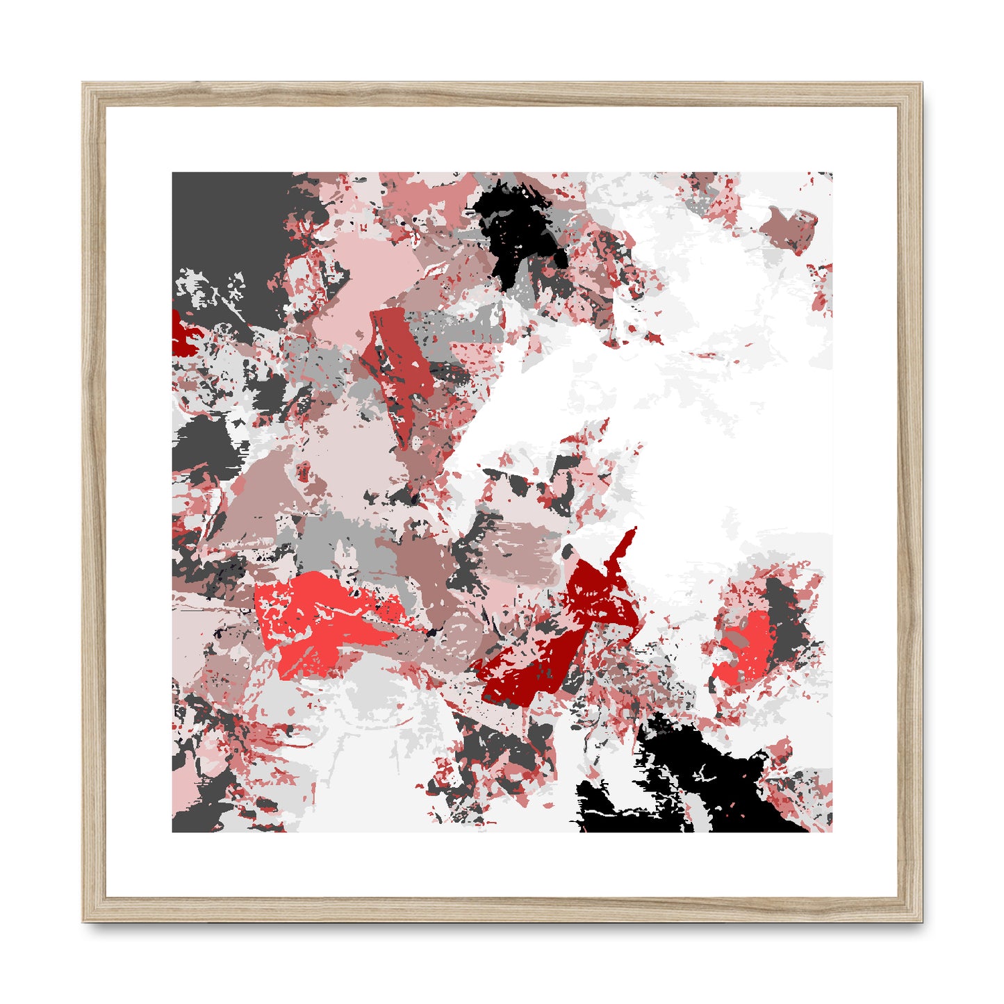 Framed Graphic Art Print, White Mat - 8x8 12x12 16x16 20x20 24x24 28x28 inches | FPS-1190-7695