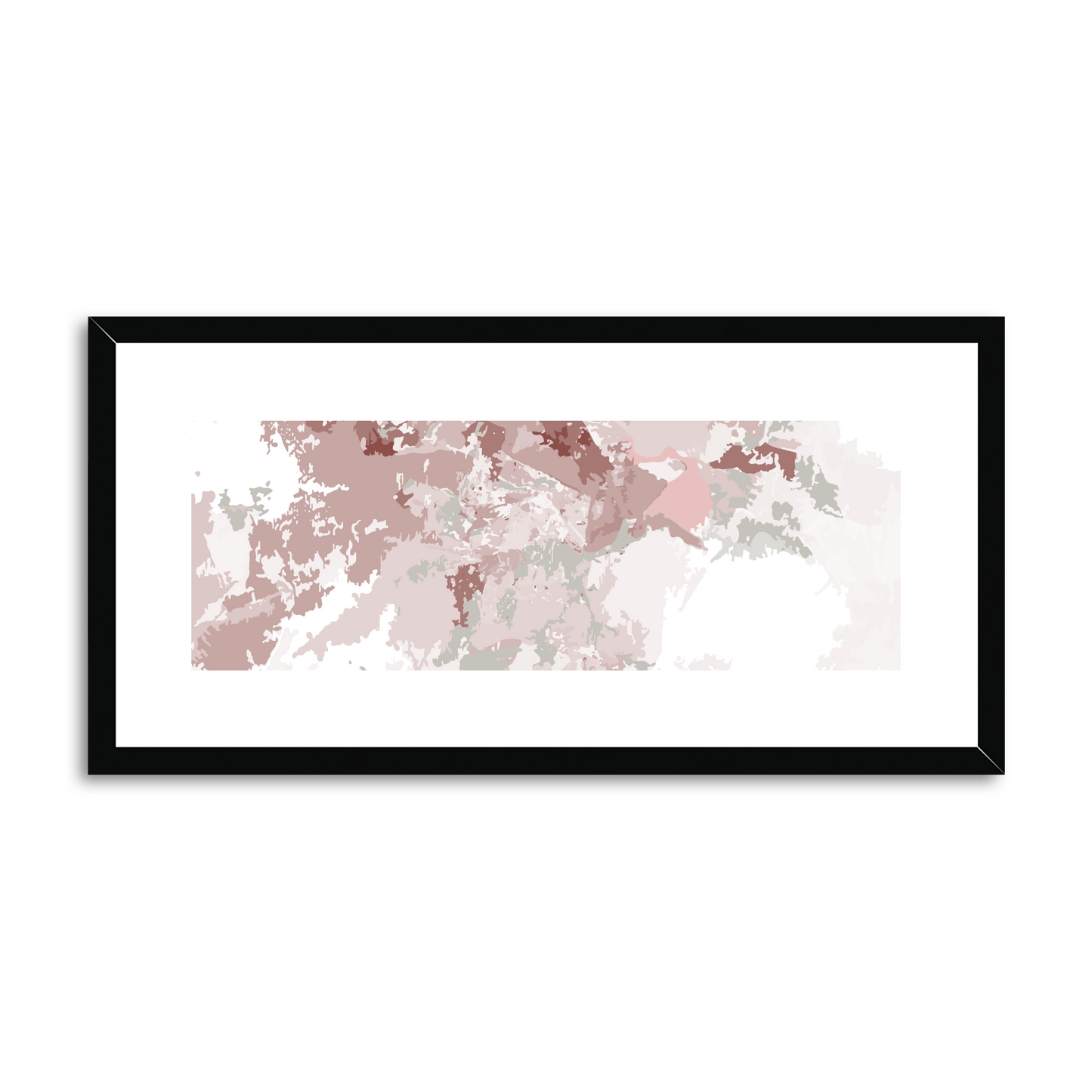 Framed Graphic Art Print, White Mat - 12x24 inches | FP-1190-7698
