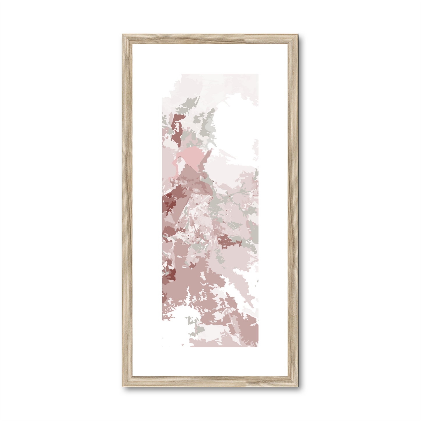 Framed Graphic Art Print, White Mat - 12x24 inches | FP-1190-7698