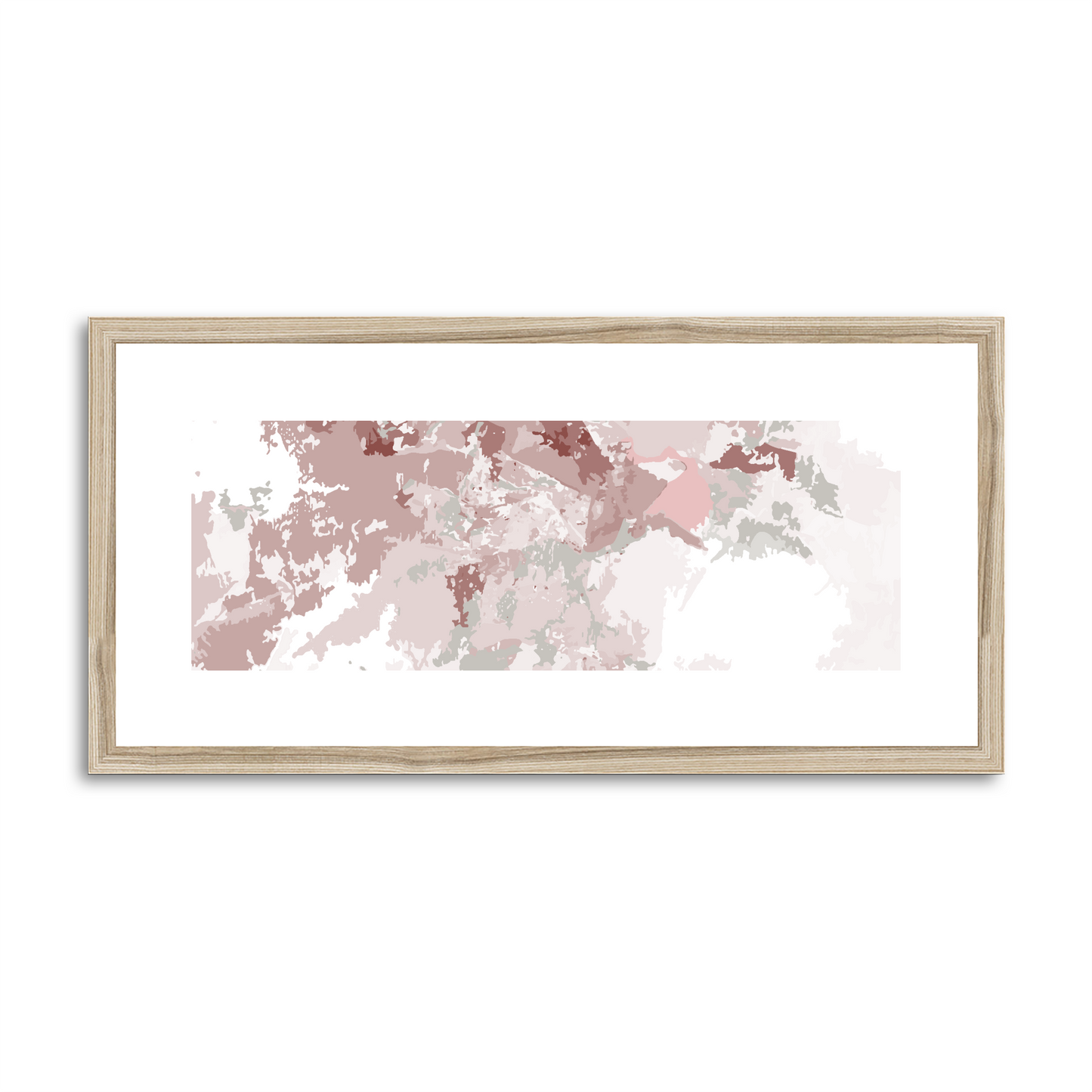 Framed Graphic Art Print, White Mat - 12x24 inches | FP-1190-7698