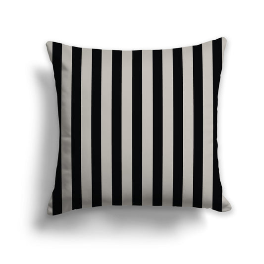 26 inch Throw Pillow with Thick Black Vertical Bars