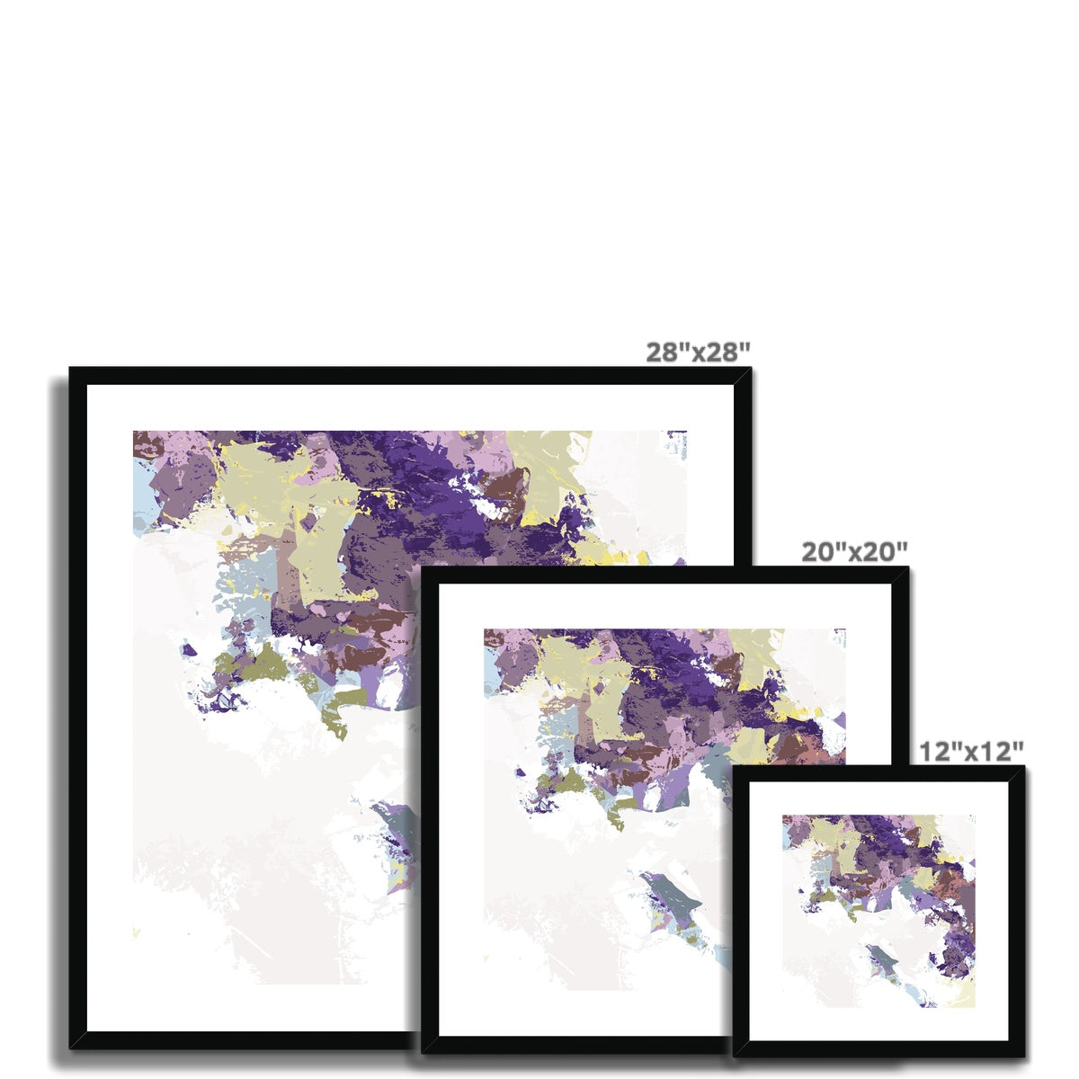 Framed Graphic Art Print, White Mat - 8x8 12x12 16x16 20x20 24x24 28x28 inches | FPS-1140-7693