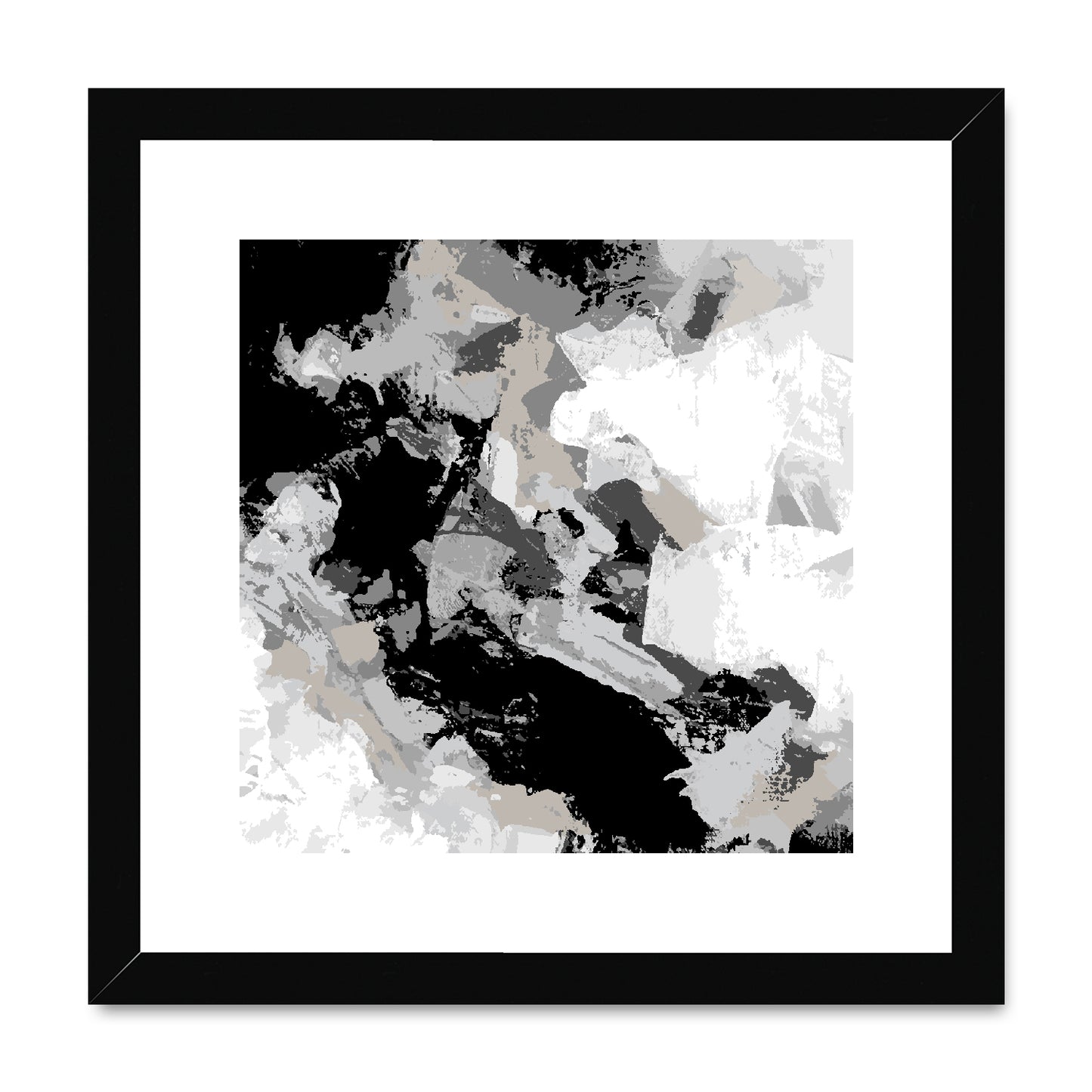 Framed Graphic Art Print, White Mat - 8x8 12x12 16x16 20x20 24x24 28x28 inches | FPS-1200-7690