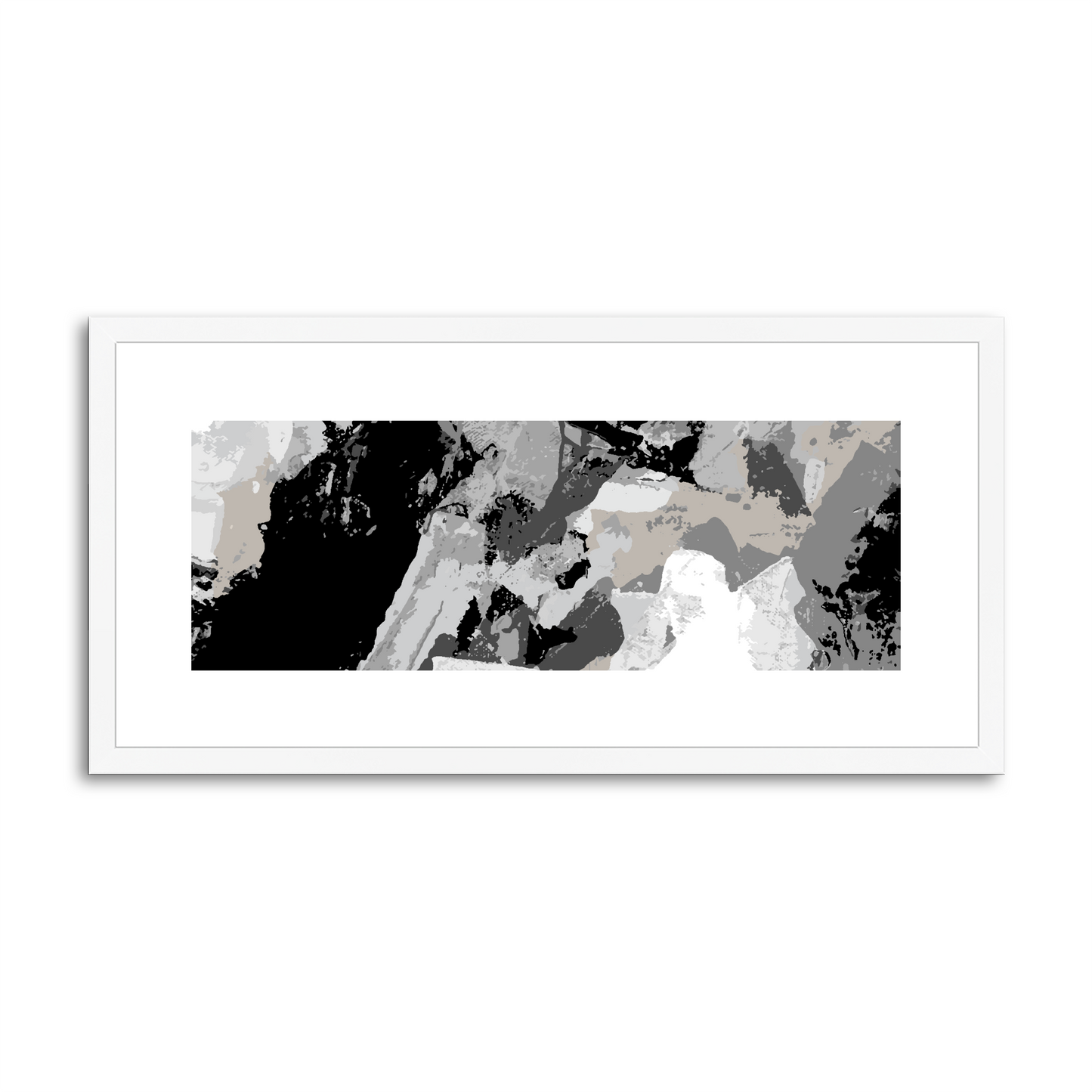 Framed Graphic Art Print, White Mat - 12x24 inches | FP-1200-7690