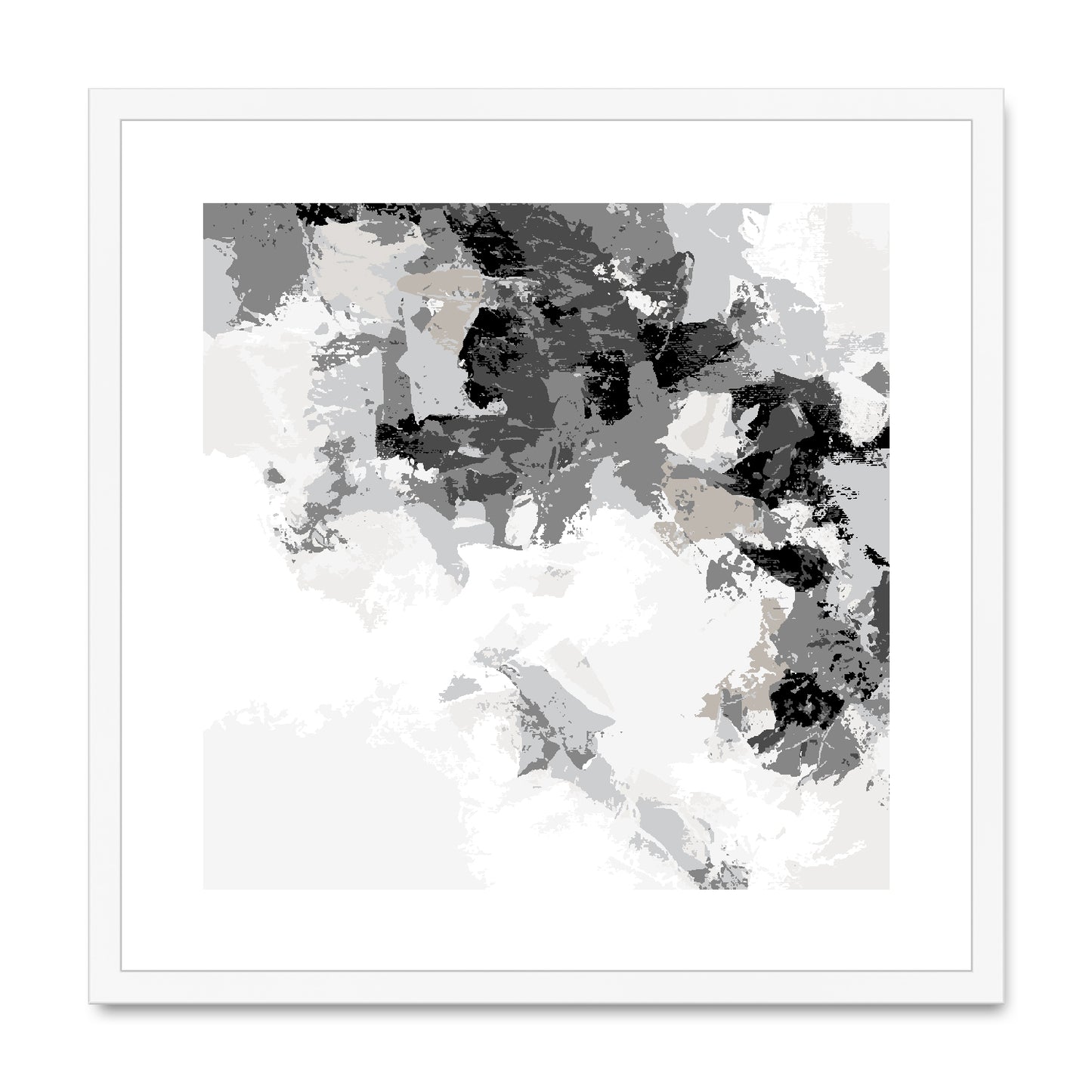 Framed Graphic Art Print, White Mat - 8x8 12x12 16x16 20x20 24x24 28x28 inches | FPS-1200-7693