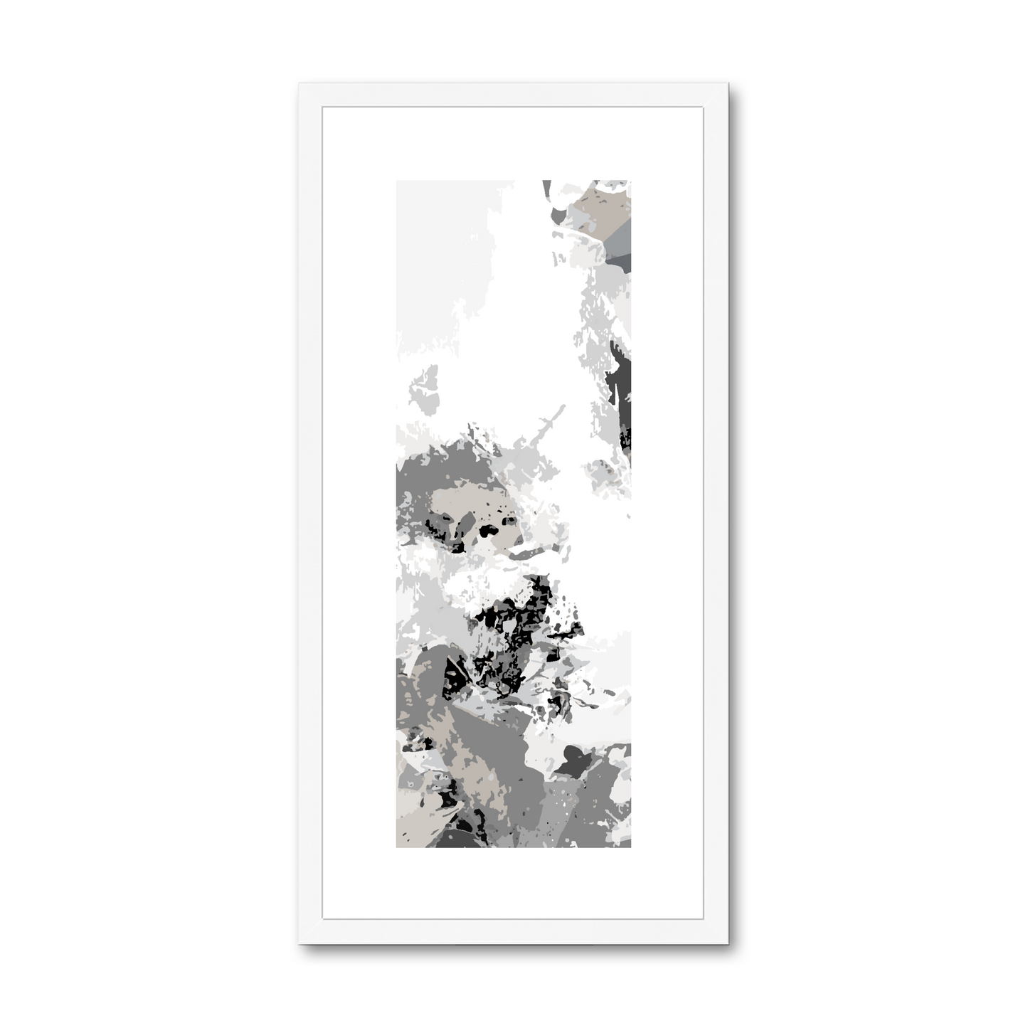Framed Graphic Art Print, White Mat - 12x24 inches | FP-1200-7694