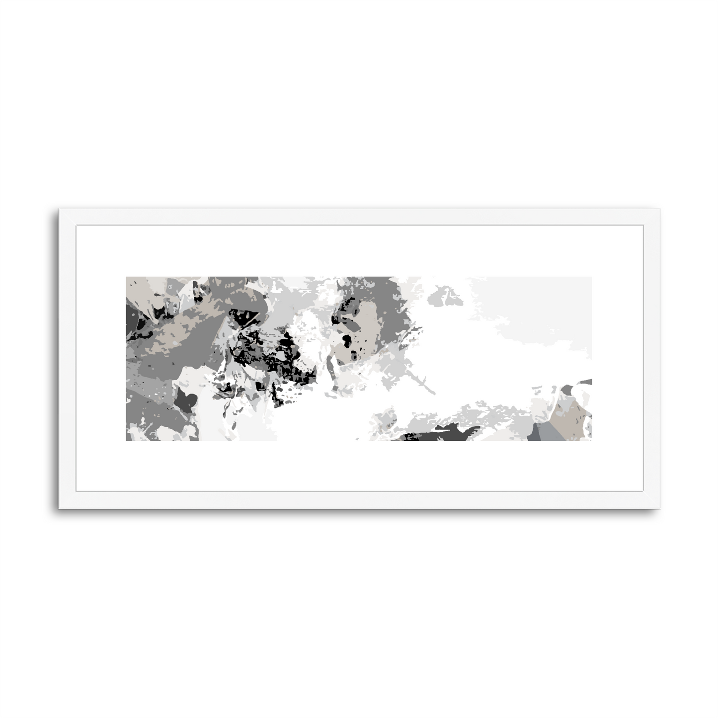 Framed Graphic Art Print, White Mat - 12x24 inches | FP-1200-7694