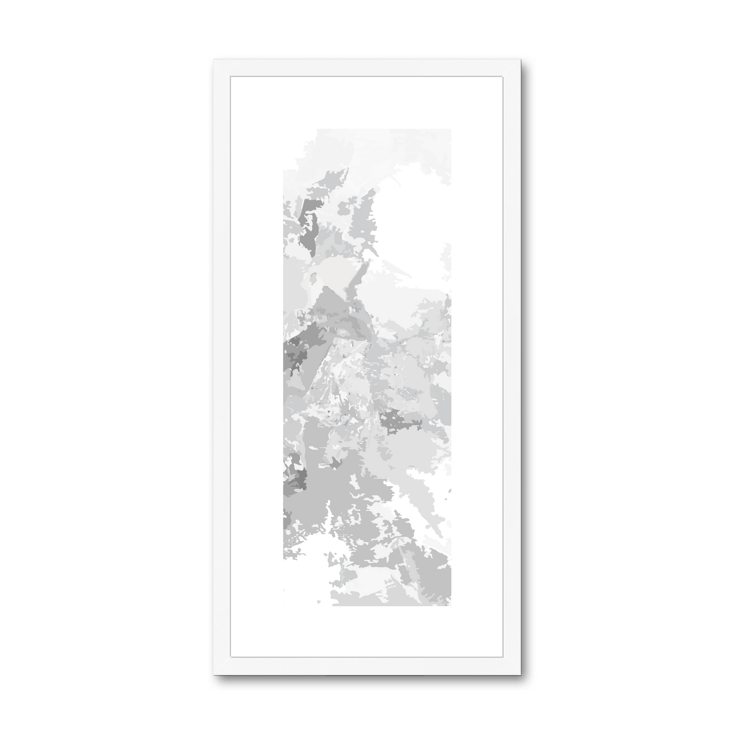 Framed Graphic Art Print, White Mat - 12x24 inches | FP-1200-7698