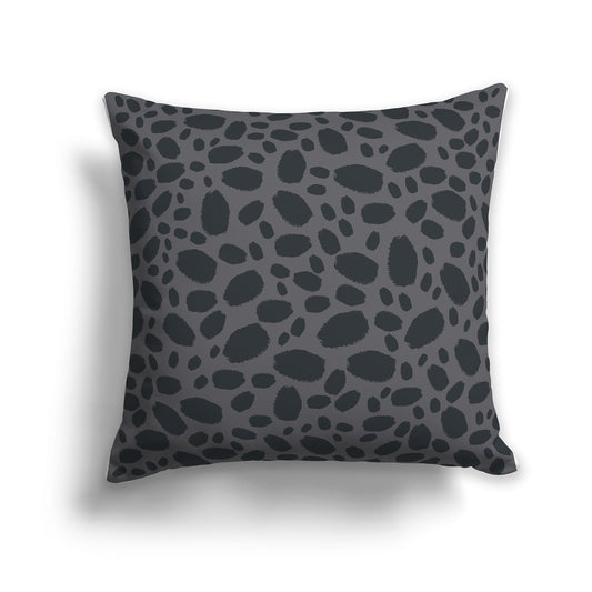 26 inch Throw Pillow with Two-tone Grey Paint Dab Pattern