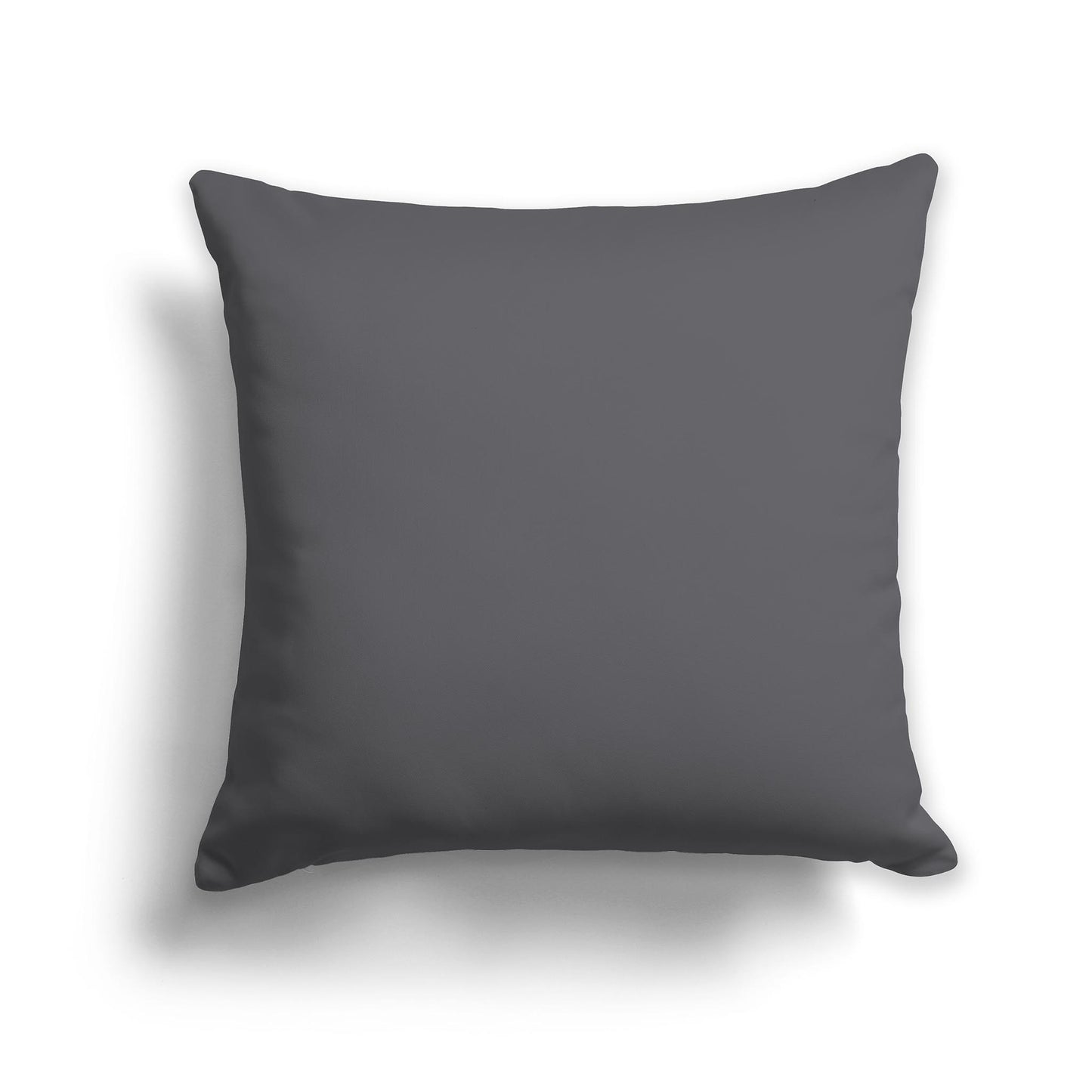 Square Throw Pillow in Solid Grey