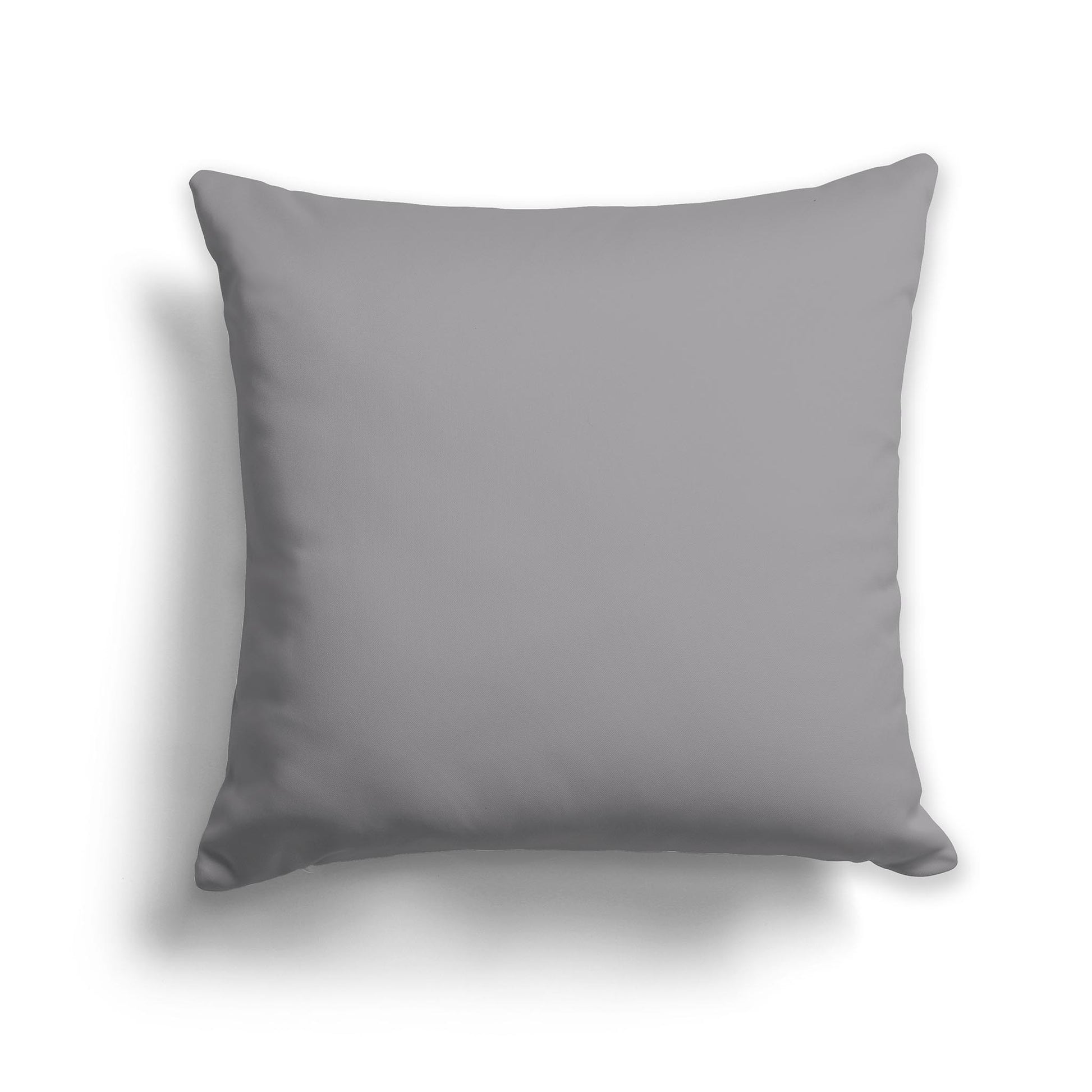 Square Throw Pillow in Solid Grey