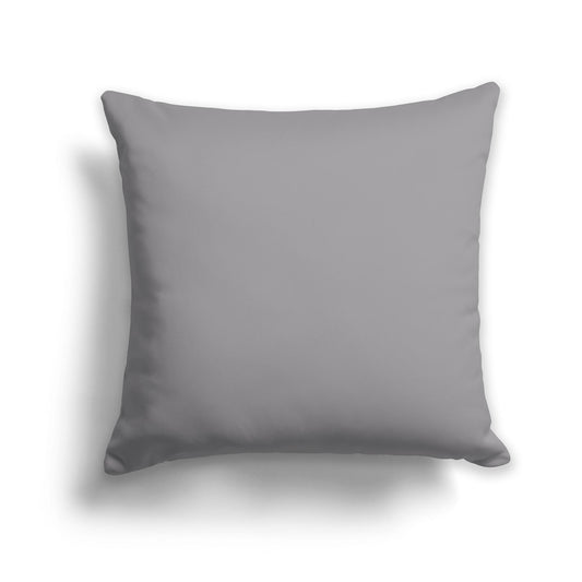 Square Throw Pillow in Solid Grey