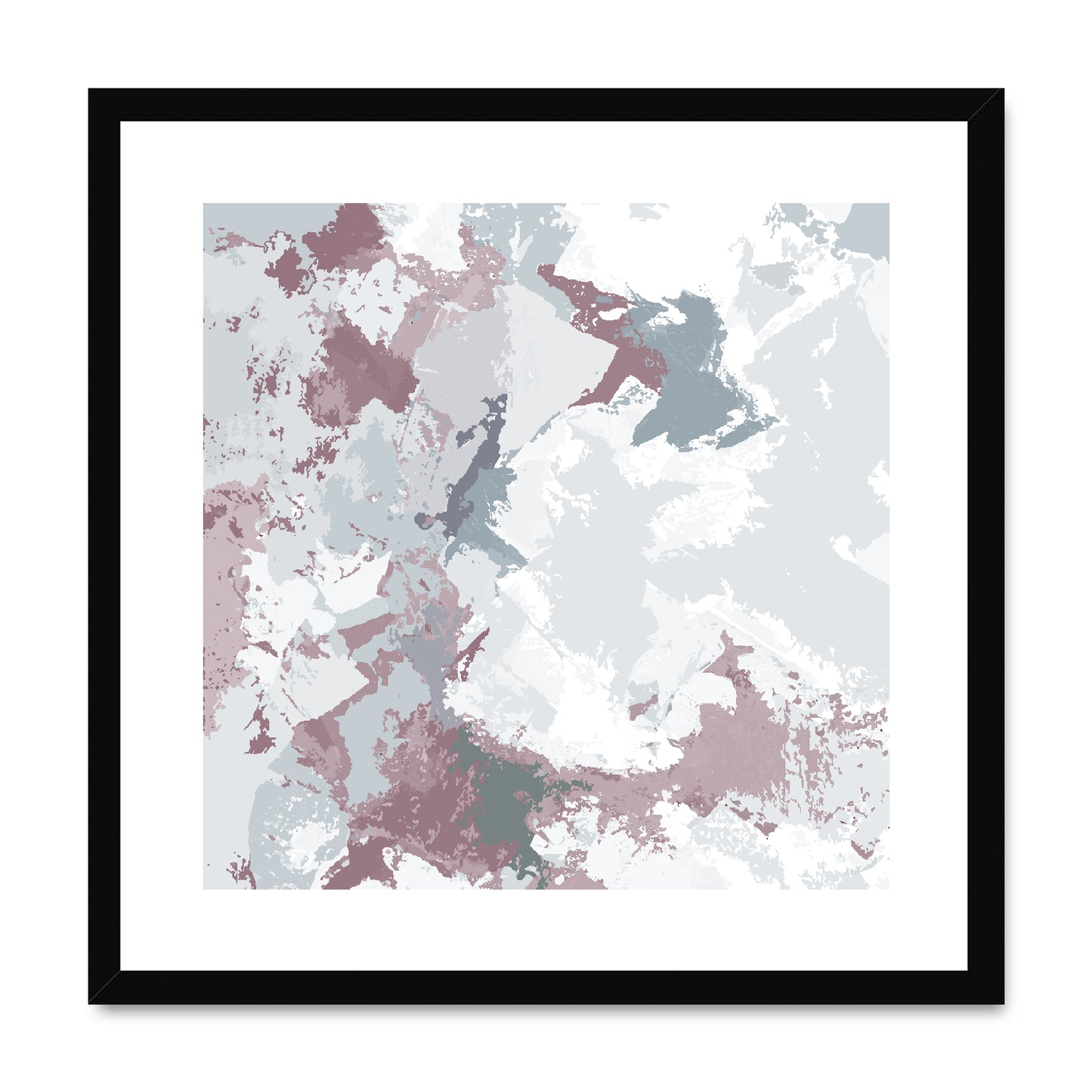 Framed Graphic Art Print, White Mat - 8x8 12x12 16x16 20x20 24x24 28x28 inches | FPS-1210-7691