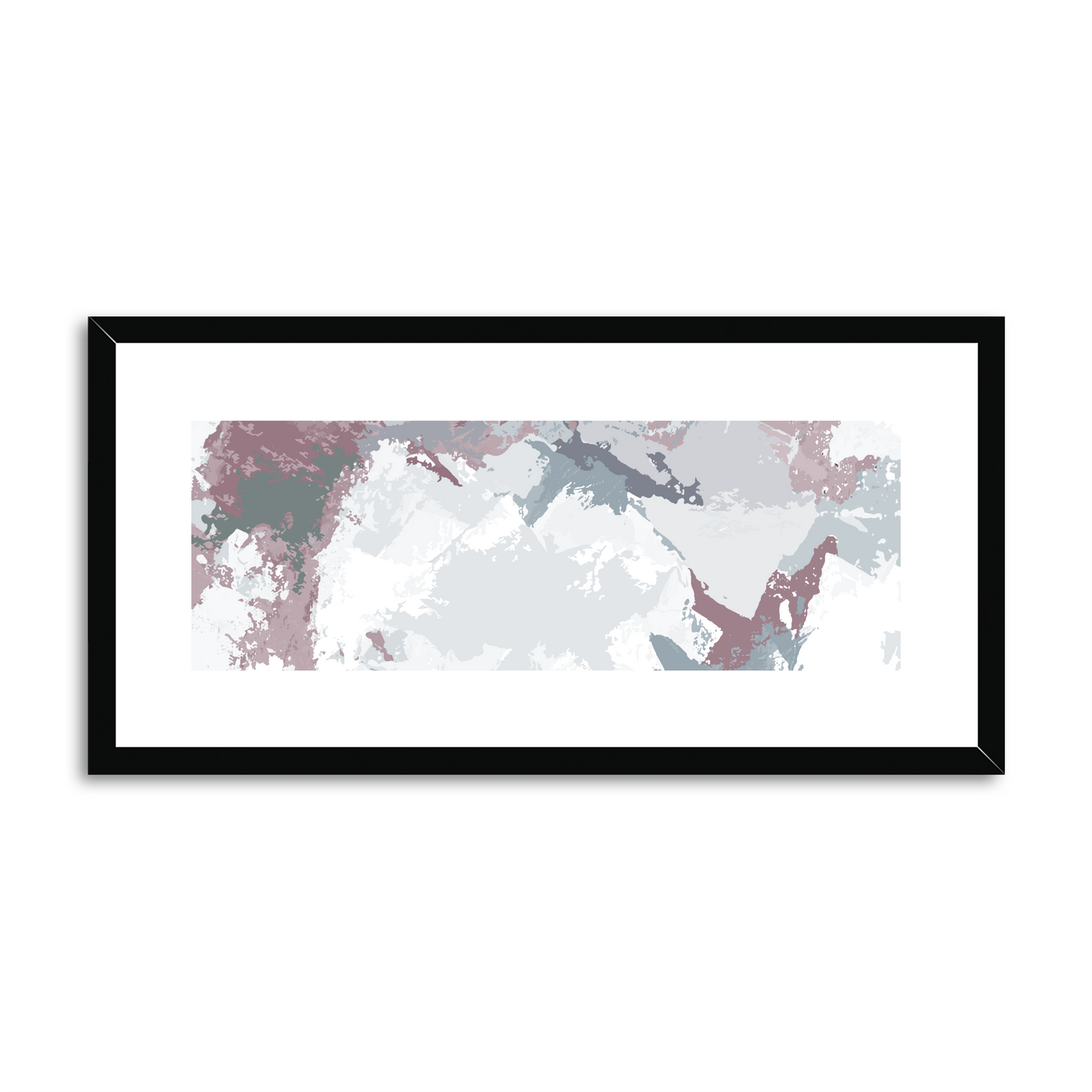 Framed Graphic Art Print, White Mat - 12x24 inches | FP-1210-7691