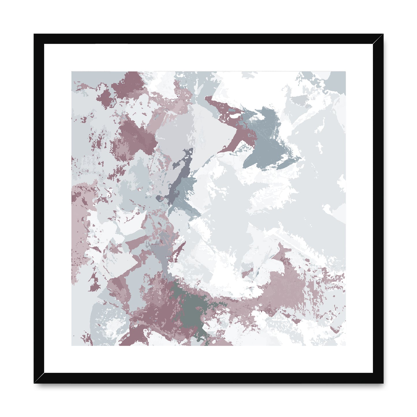 Framed Graphic Art Print, White Mat - 8x8 12x12 16x16 20x20 24x24 28x28 inches | FPS-1210-7691