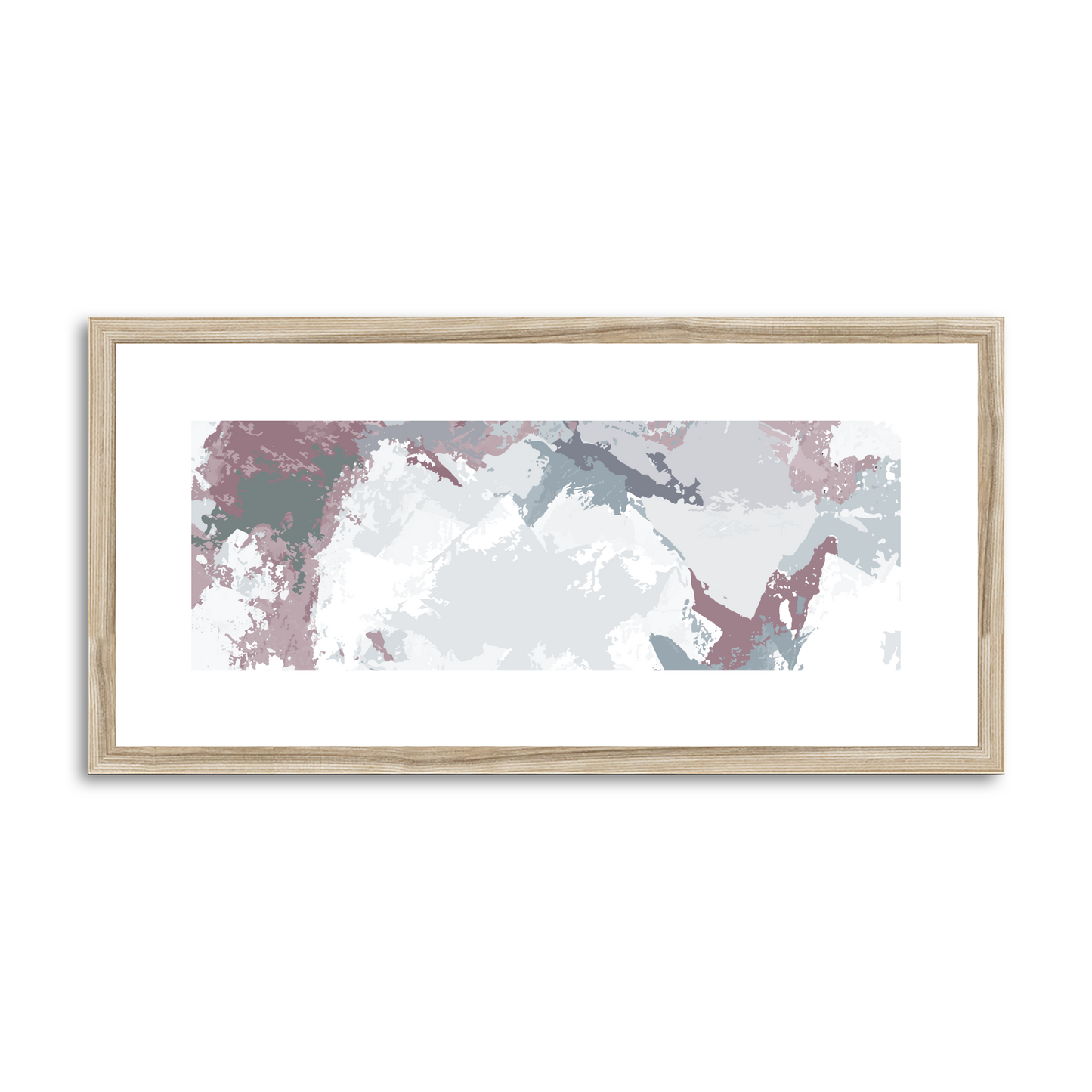 Framed Graphic Art Print, White Mat - 12x24 inches | FP-1210-7691