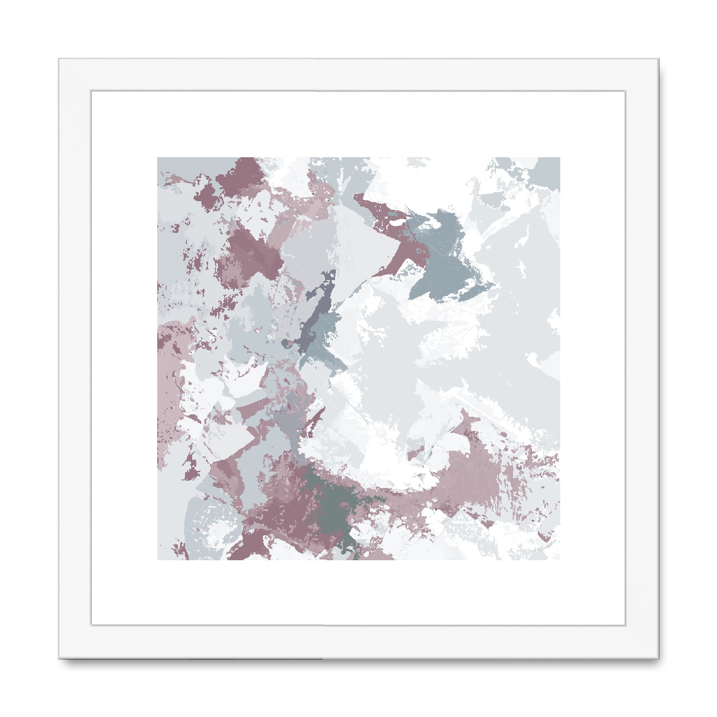Framed Graphic Art Print, White Mat - 8x8 12x12 16x16 20x20 24x24 28x28 inches | FPS-1210-7691