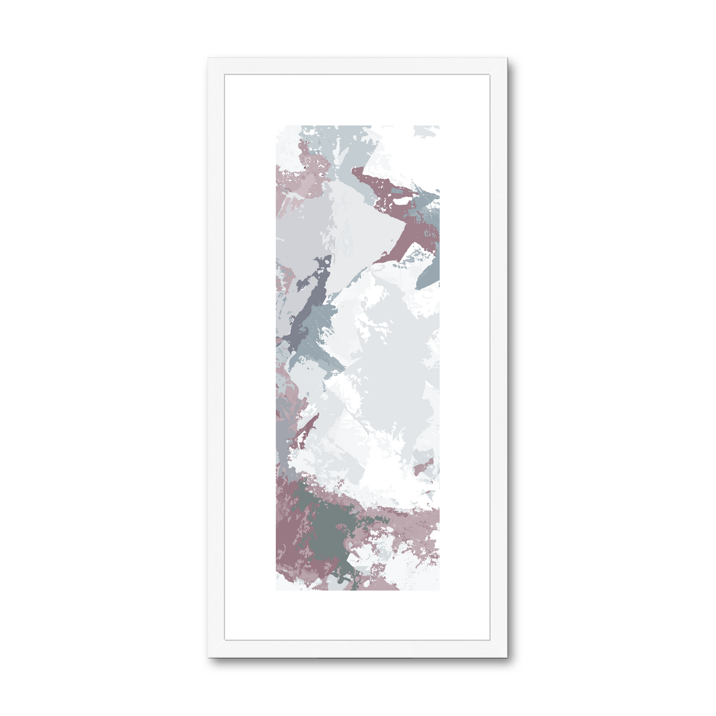 Framed Graphic Art Print, White Mat - 12x24 inches | FP-1210-7691