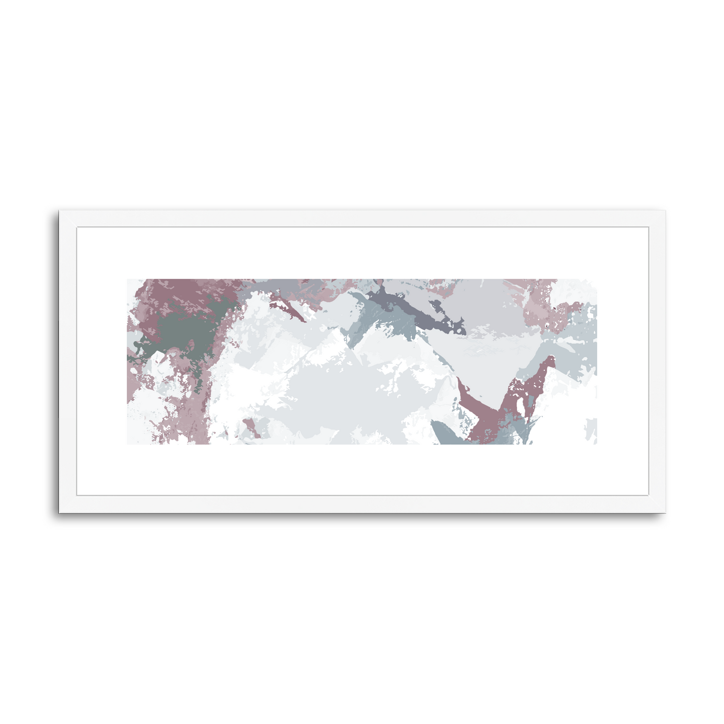 Framed Graphic Art Print, White Mat - 12x24 inches | FP-1210-7691