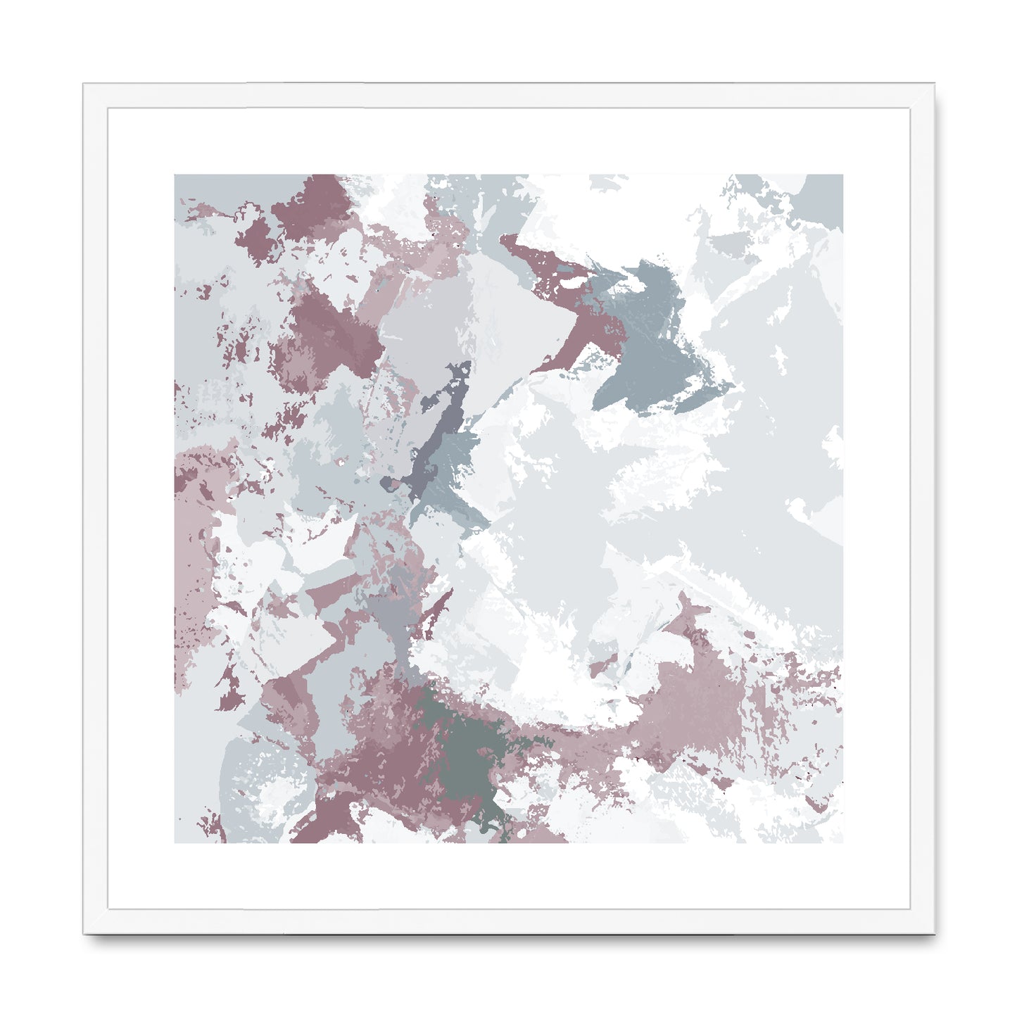 Framed Graphic Art Print, White Mat - 8x8 12x12 16x16 20x20 24x24 28x28 inches | FPS-1210-7691