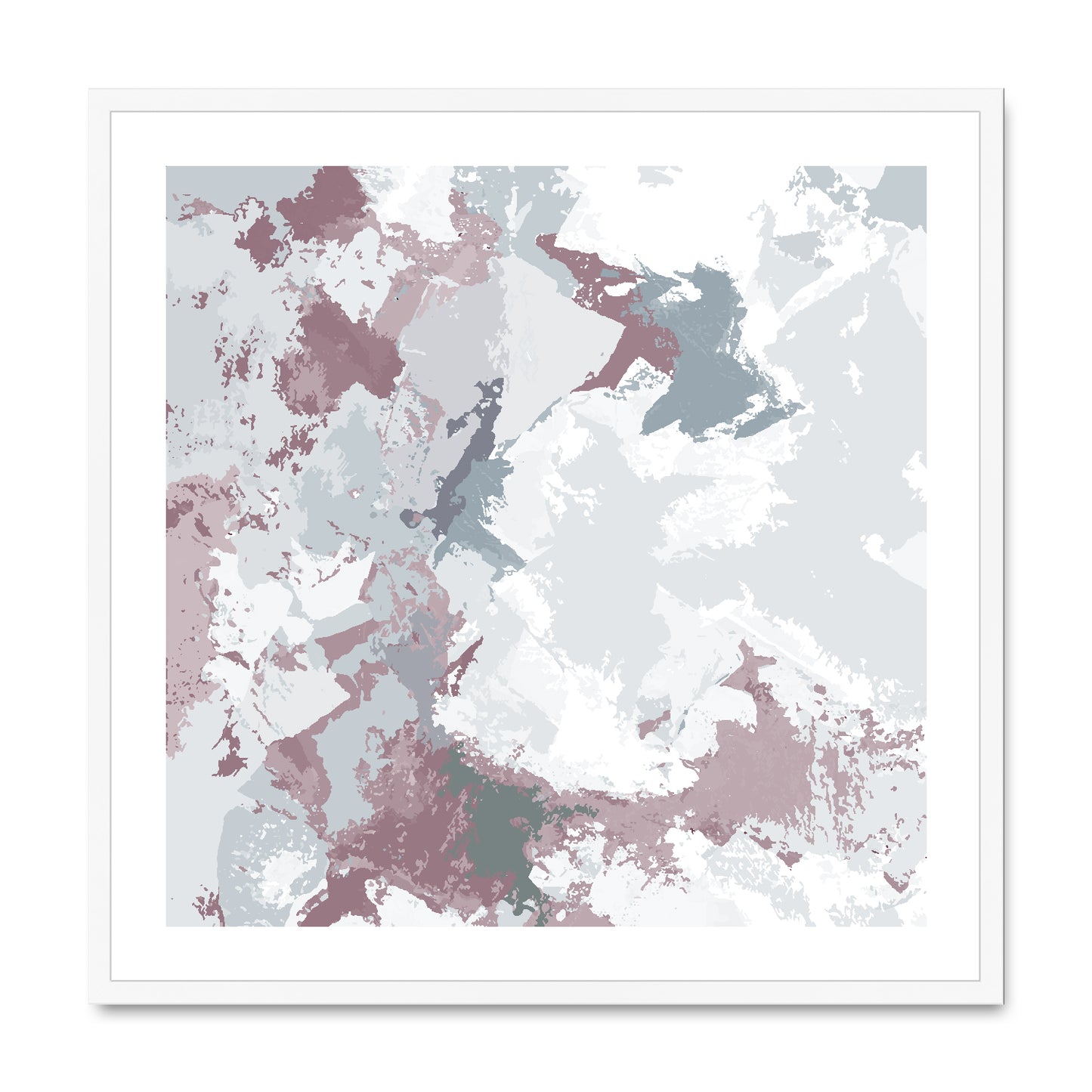Framed Graphic Art Print, White Mat - 8x8 12x12 16x16 20x20 24x24 28x28 inches | FPS-1210-7691