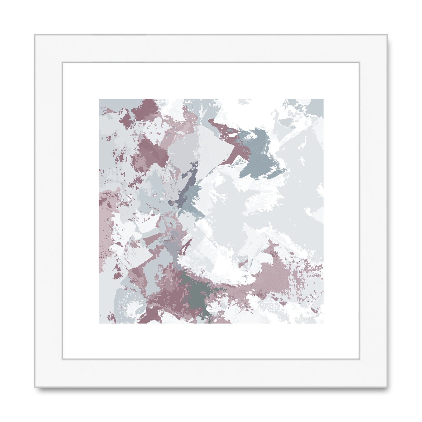 Framed Graphic Art Print, White Mat - 8x8 12x12 16x16 20x20 24x24 28x28 inches | FPS-1210-7691
