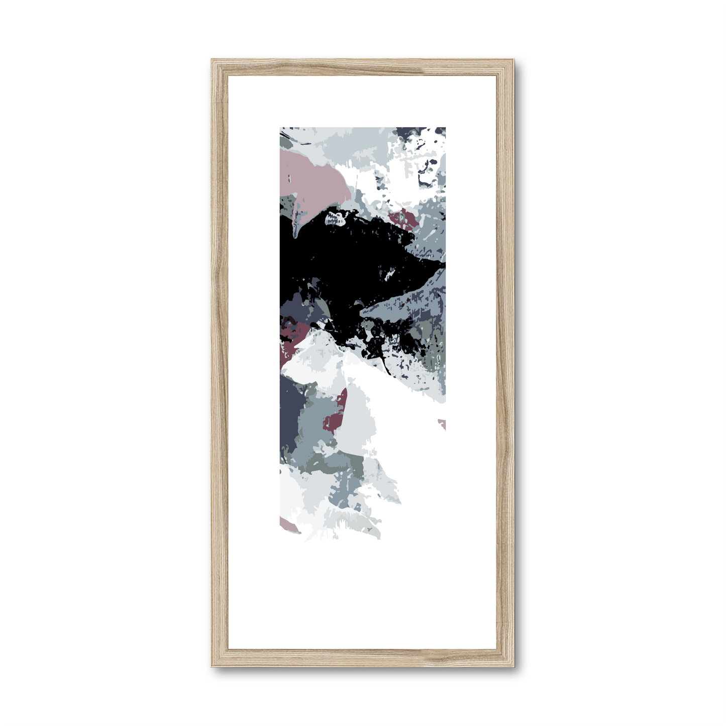 Framed Graphic Art Print, White Mat - 12x24 inches | FP-1210-7692